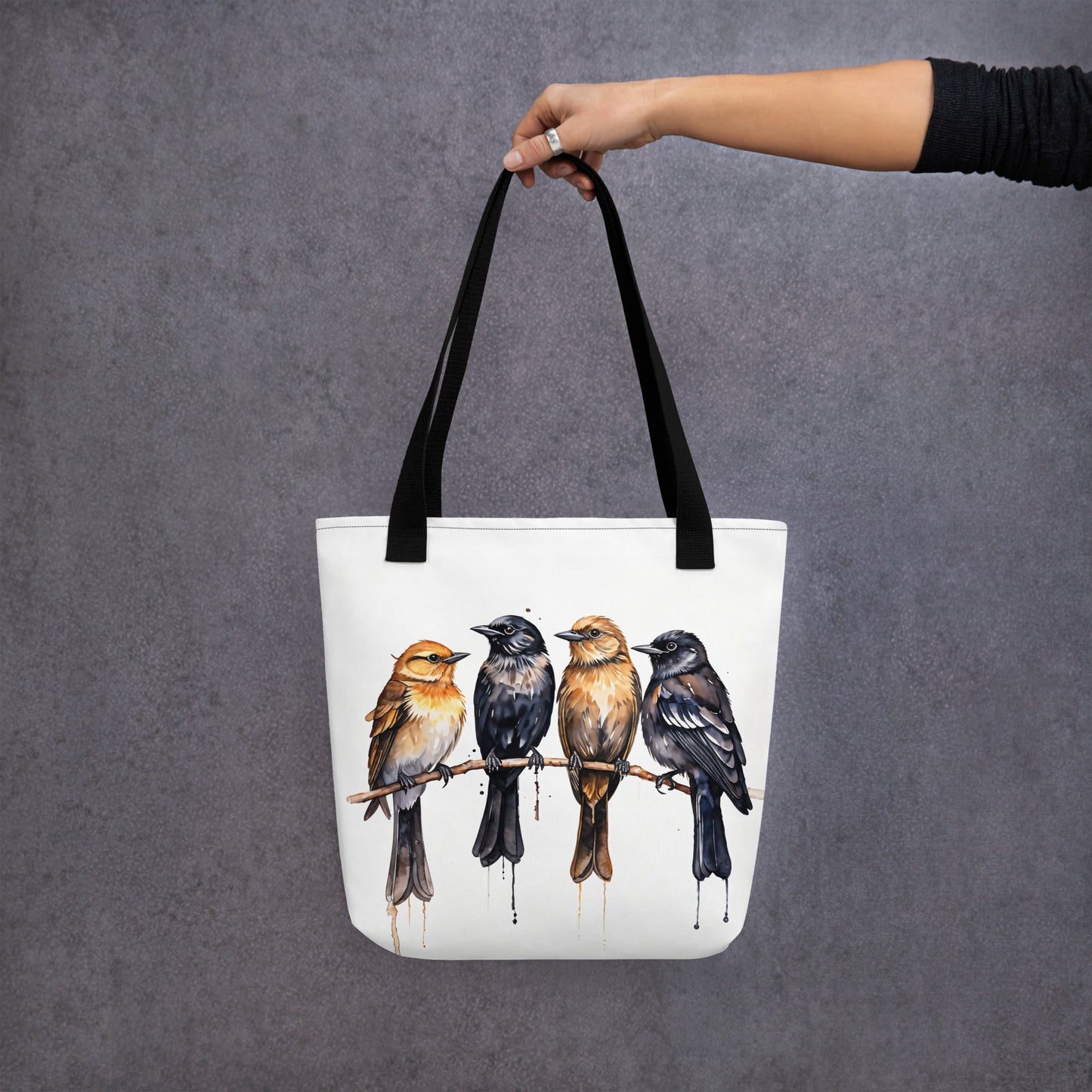 Birds Watercolor Art Tote Bag - Tote Bags - Discovery Co.
