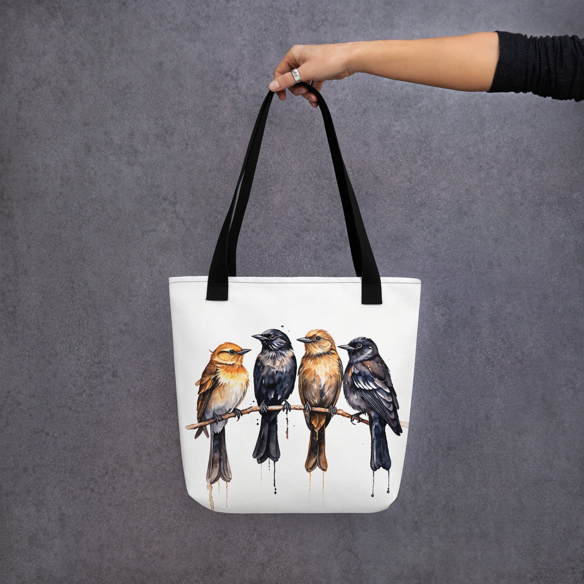 Birds Watercolor Art Tote Bag - Tote Bags - Discovery Co.