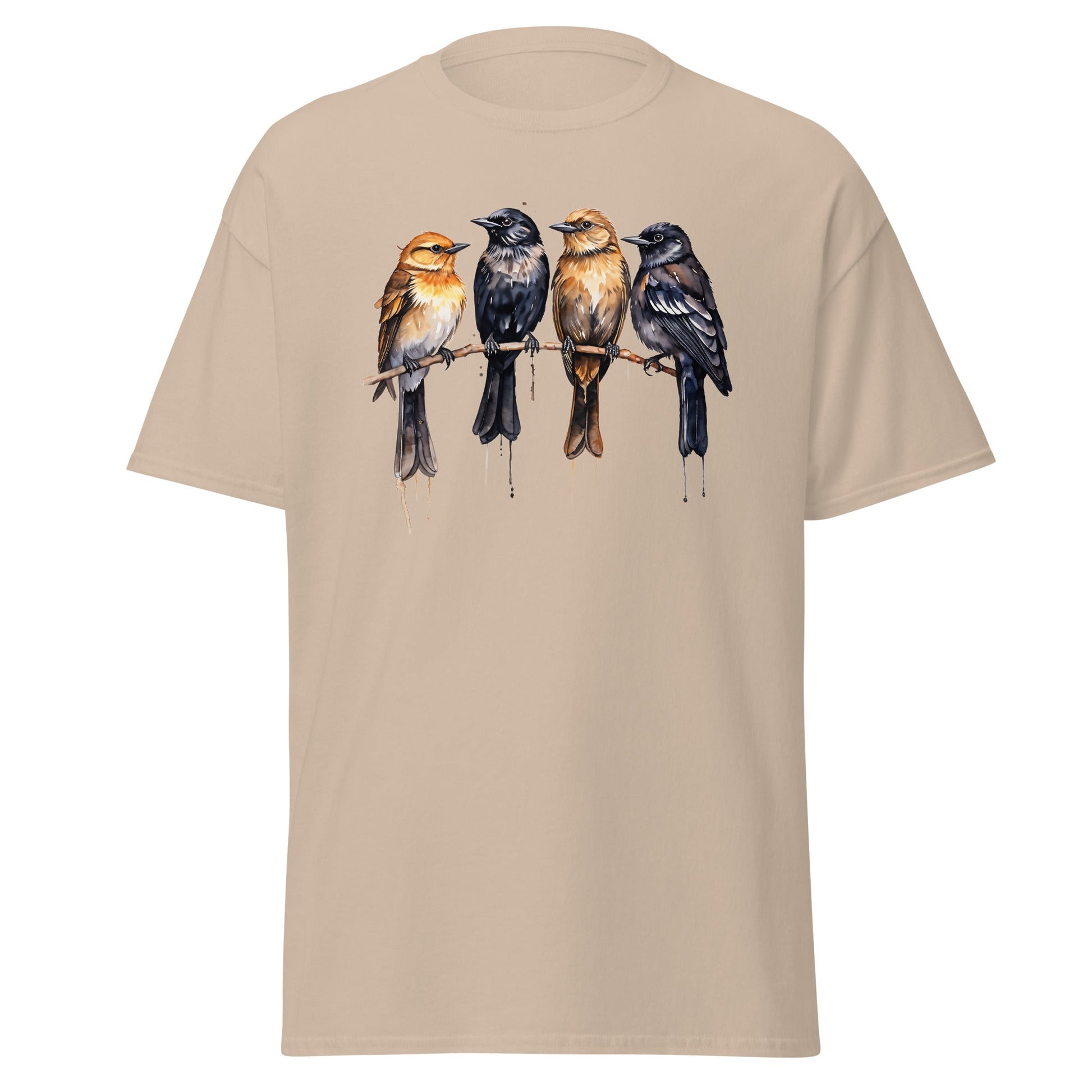 Birds Watercolor Art Women's (Unisex) Classic Tee - Women's Shirts - Discovery Co.