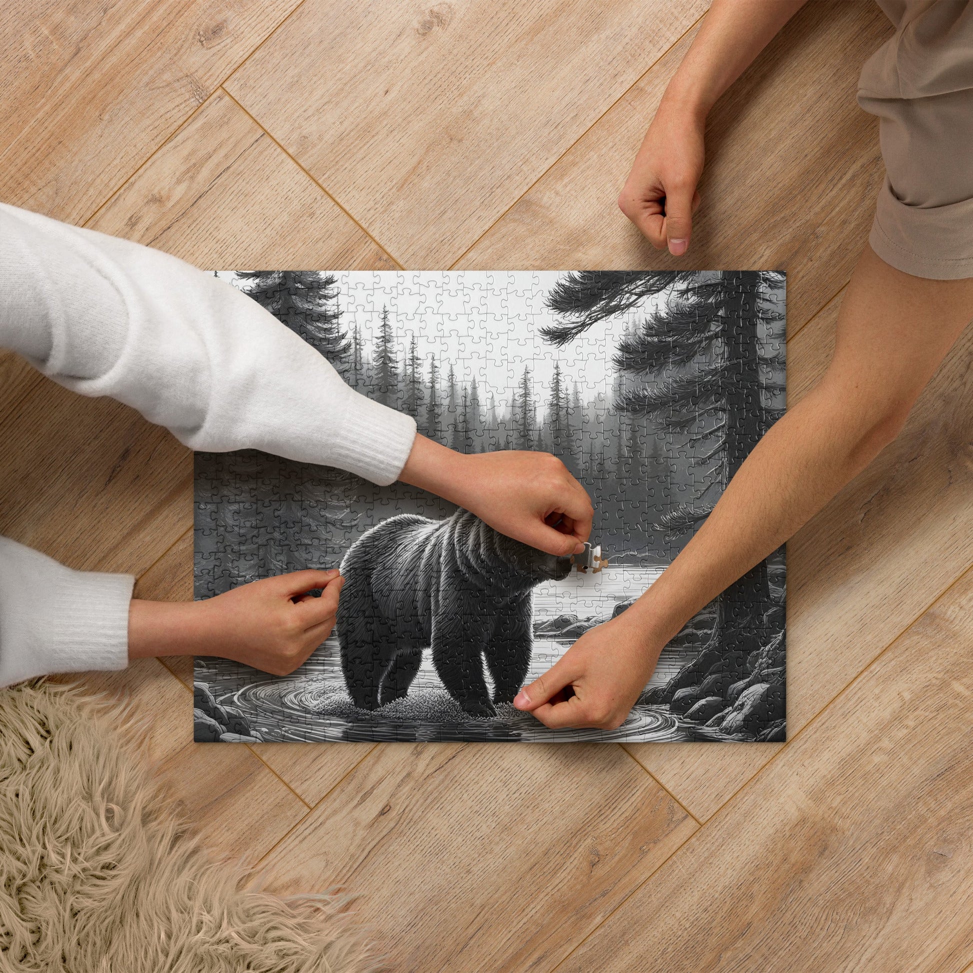 Black And White Bear II Jigsaw Puzzle - Puzzle - Discovery Co.