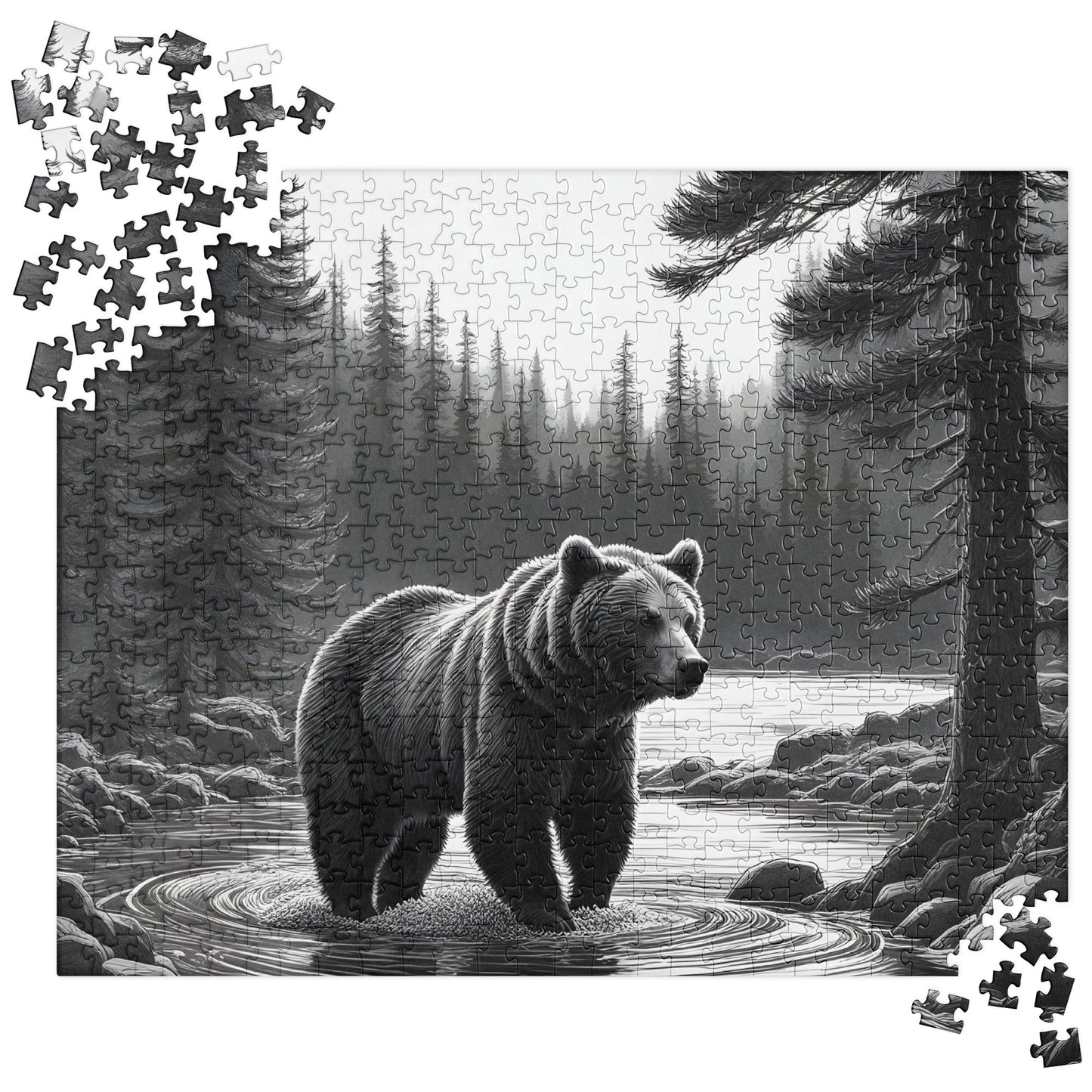 Black And White Bear II Jigsaw Puzzle - Puzzle - Discovery Co.