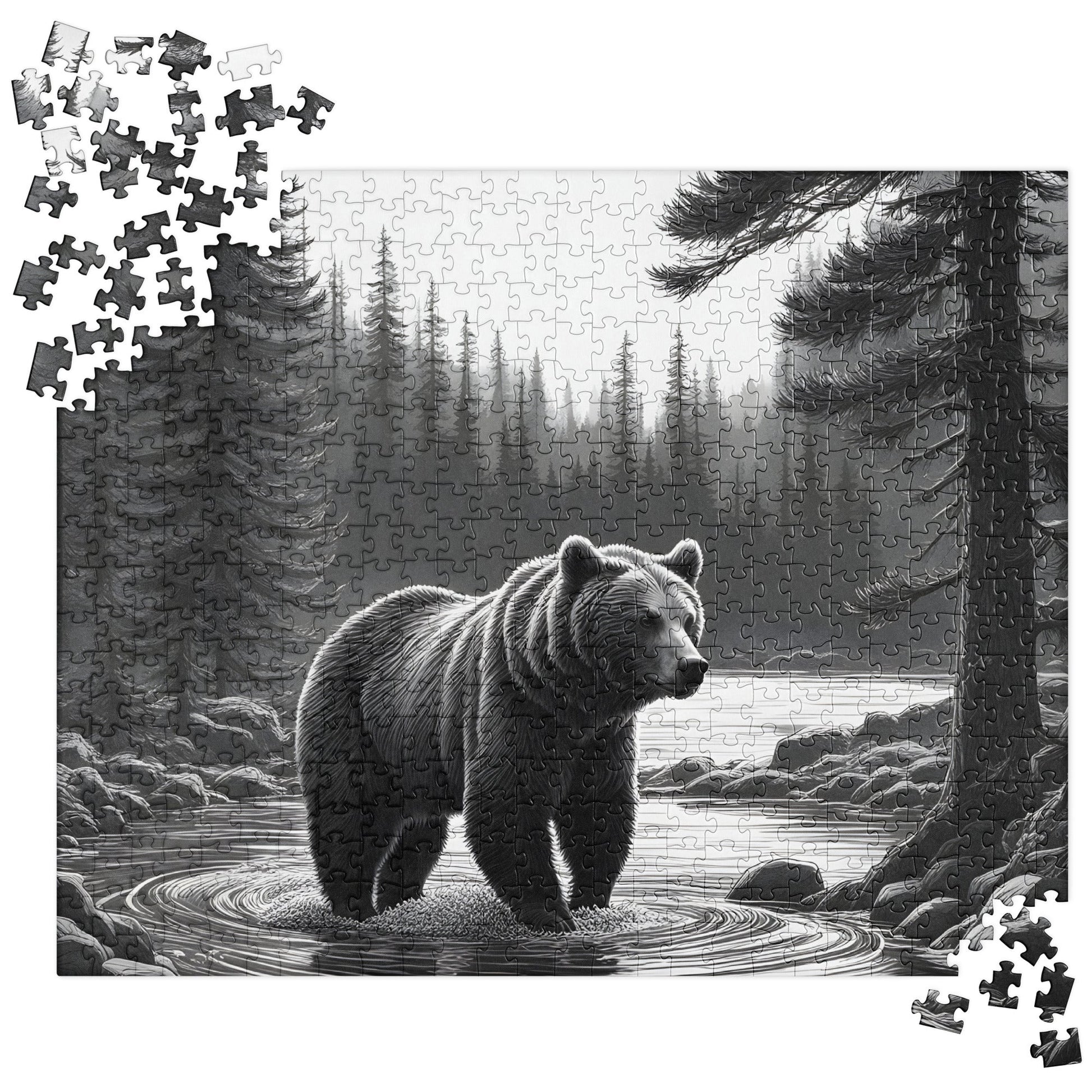 Black And White Bear II Jigsaw Puzzle - Puzzle - Discovery Co.