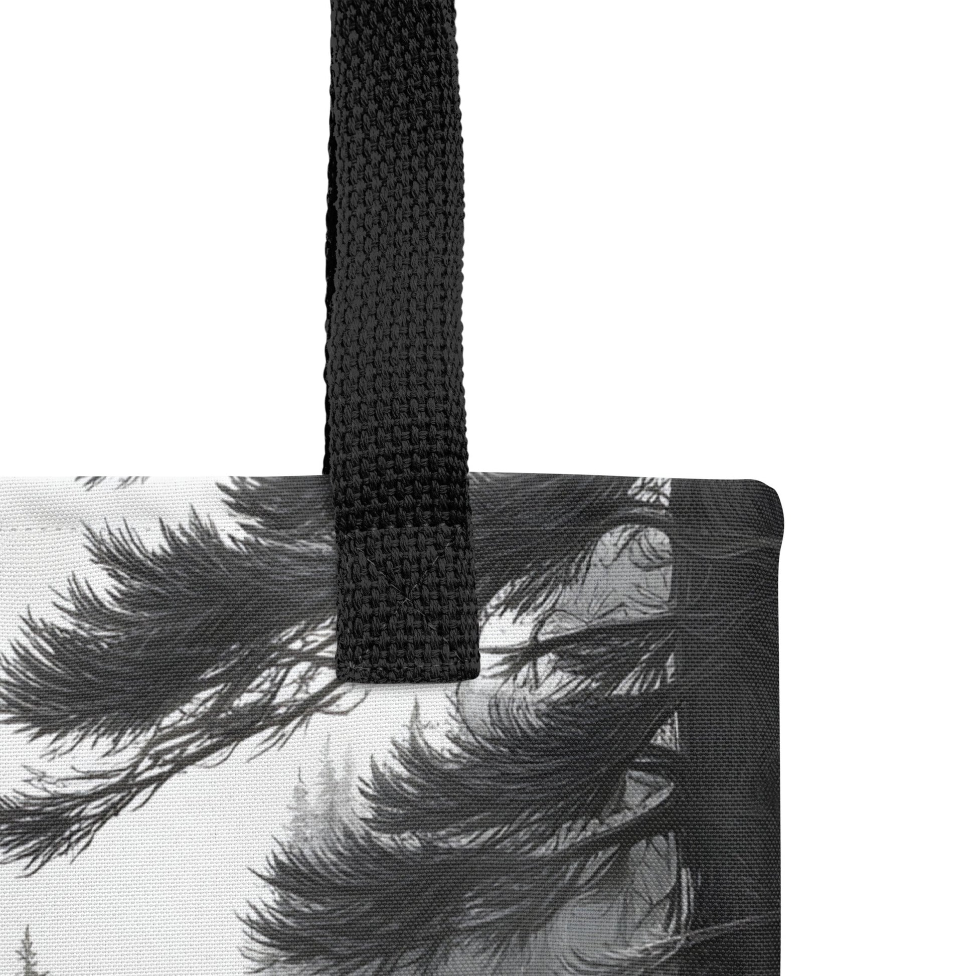 Black And White Bear II Tote Bag - Tote Bags - Discovery Co.