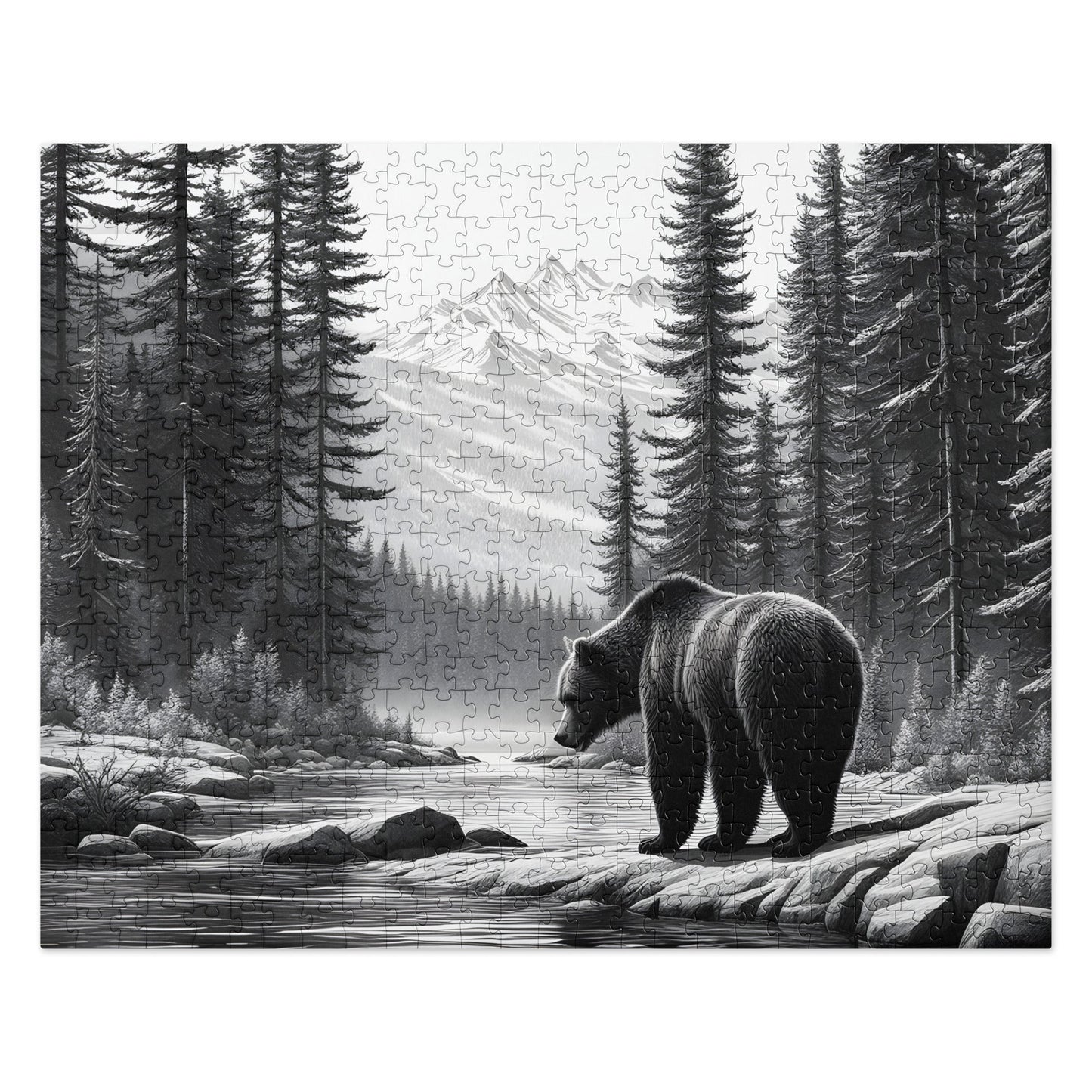 Black And White Bear Jigsaw Puzzle - Puzzle - Discovery Co.