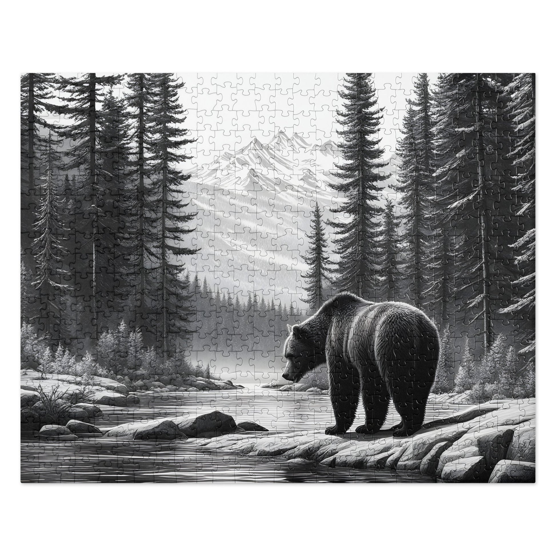 Black And White Bear Jigsaw Puzzle - Puzzle - Discovery Co.
