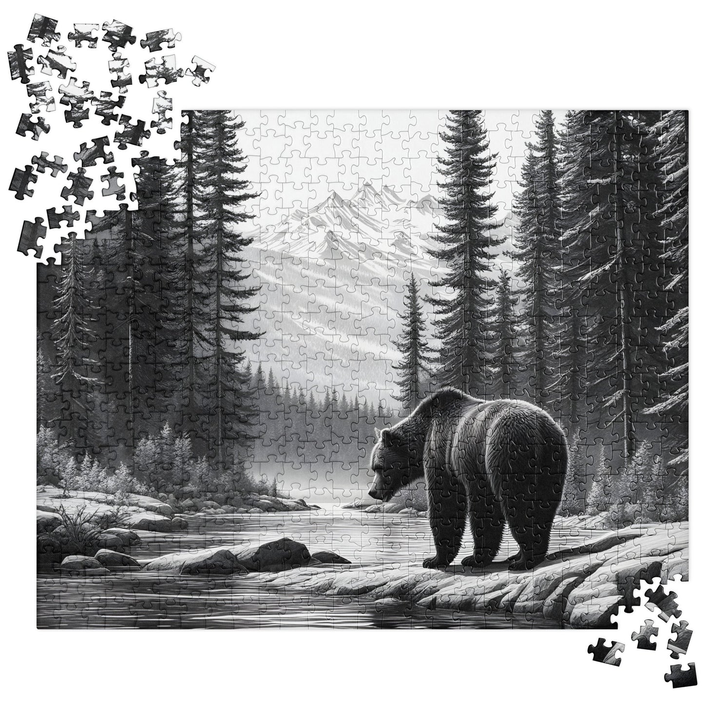 Black And White Bear Jigsaw Puzzle - Puzzle - Discovery Co.