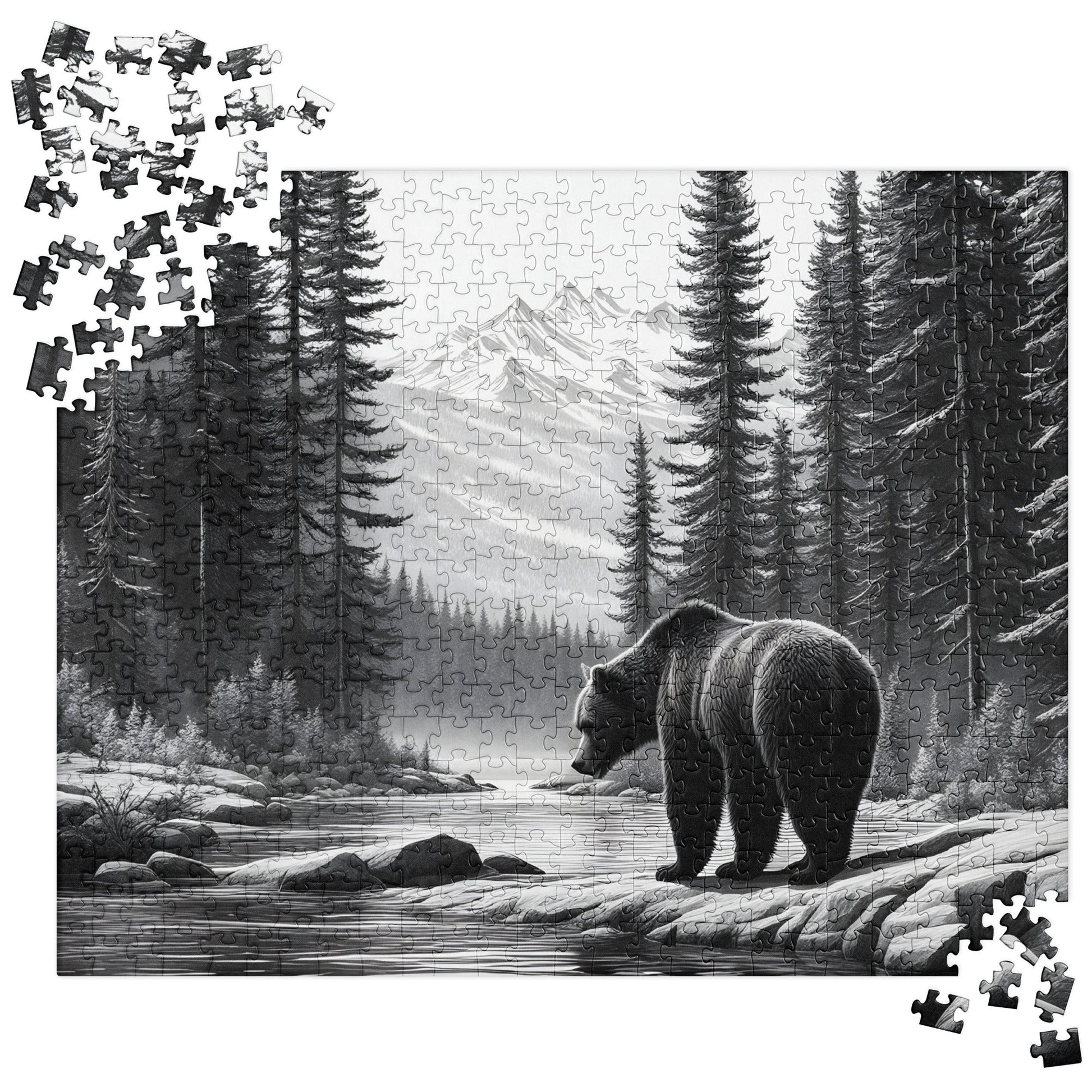 Black And White Bear Jigsaw Puzzle - Puzzle - Discovery Co.