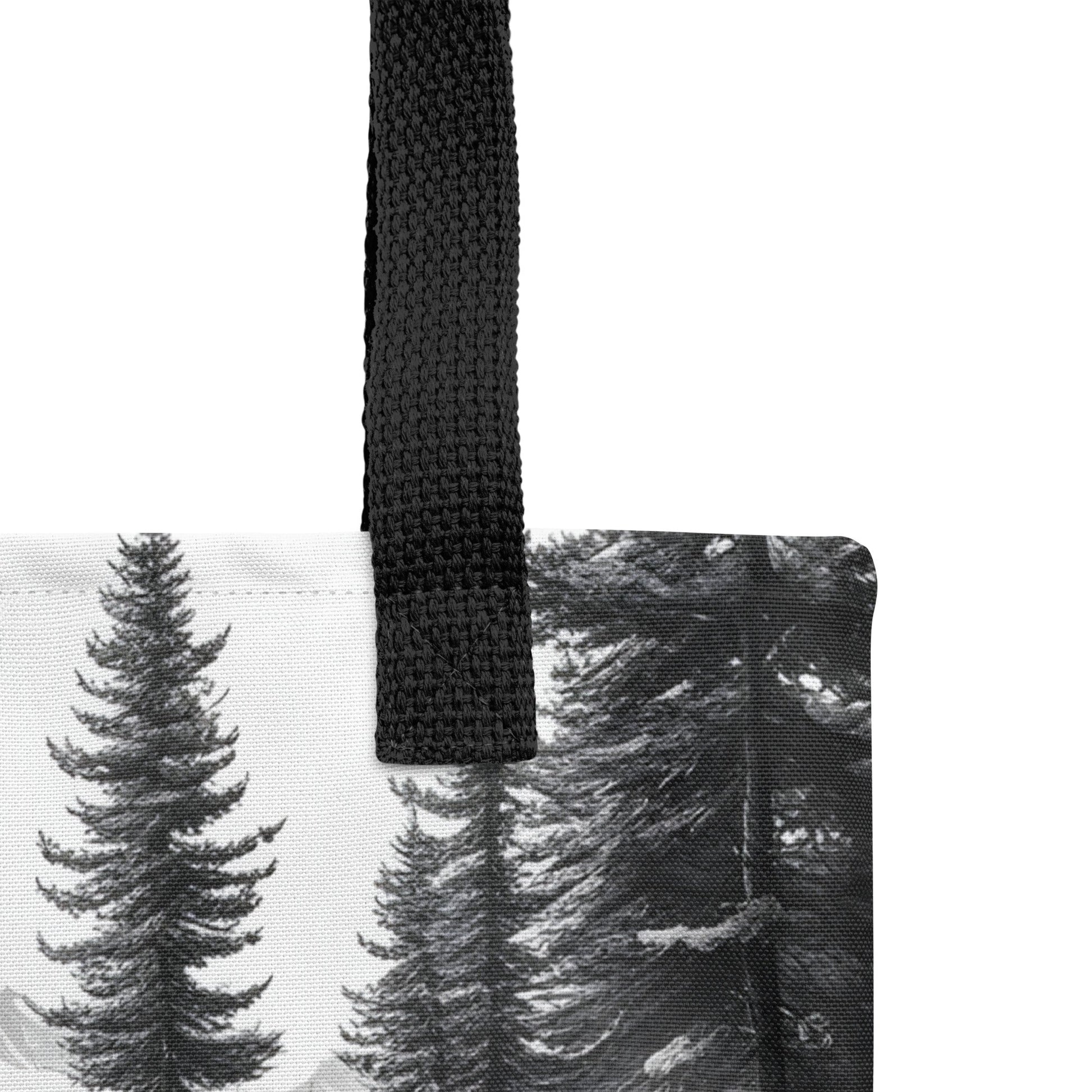 Black And White Bear Tote Bag - Tote Bags - Discovery Co.