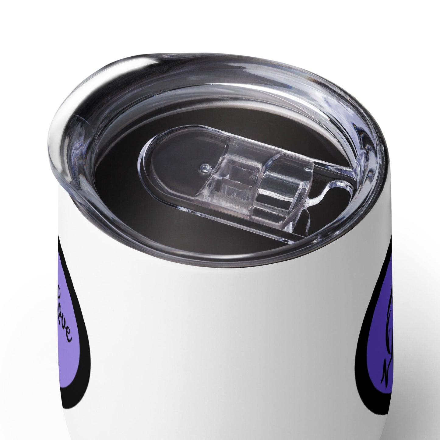 Black Bird Heartbeat II Stainless Steel Wine Tumbler - Steel Tumbler - Discovery Co.