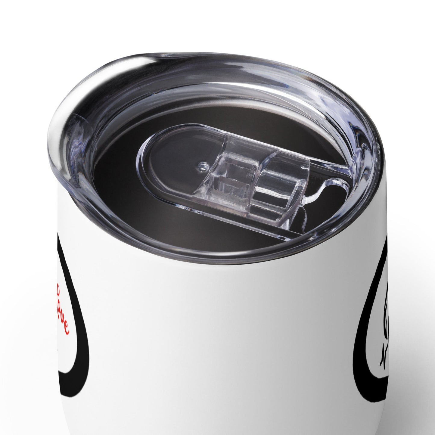 Black Bird Heartbeat Stainless Steel Wine Tumbler - Steel Tumbler - Discovery Co.
