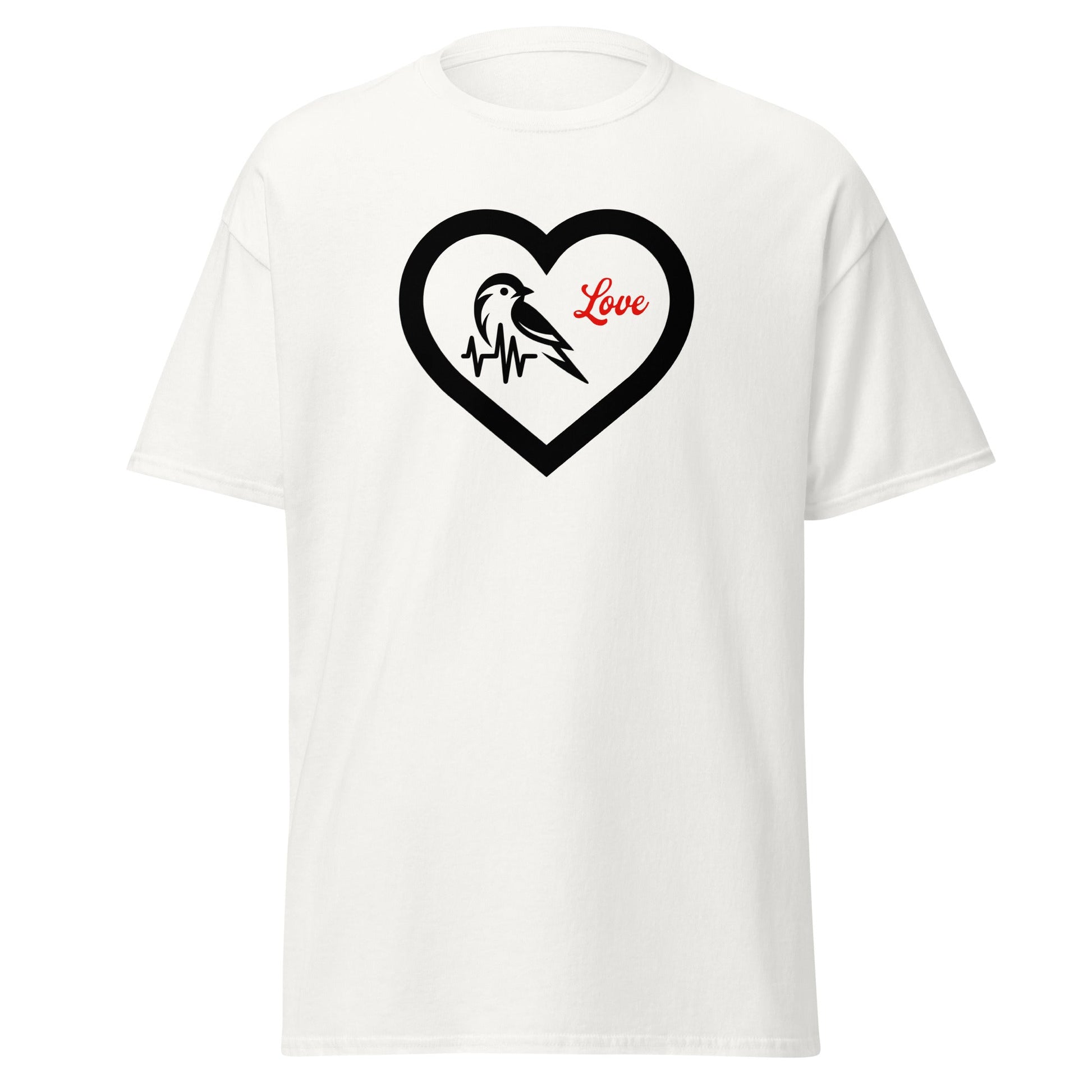 Black Bird Heartbeat Women's (Unisex) Classic Tee - Women's Shirts - Discovery Co.