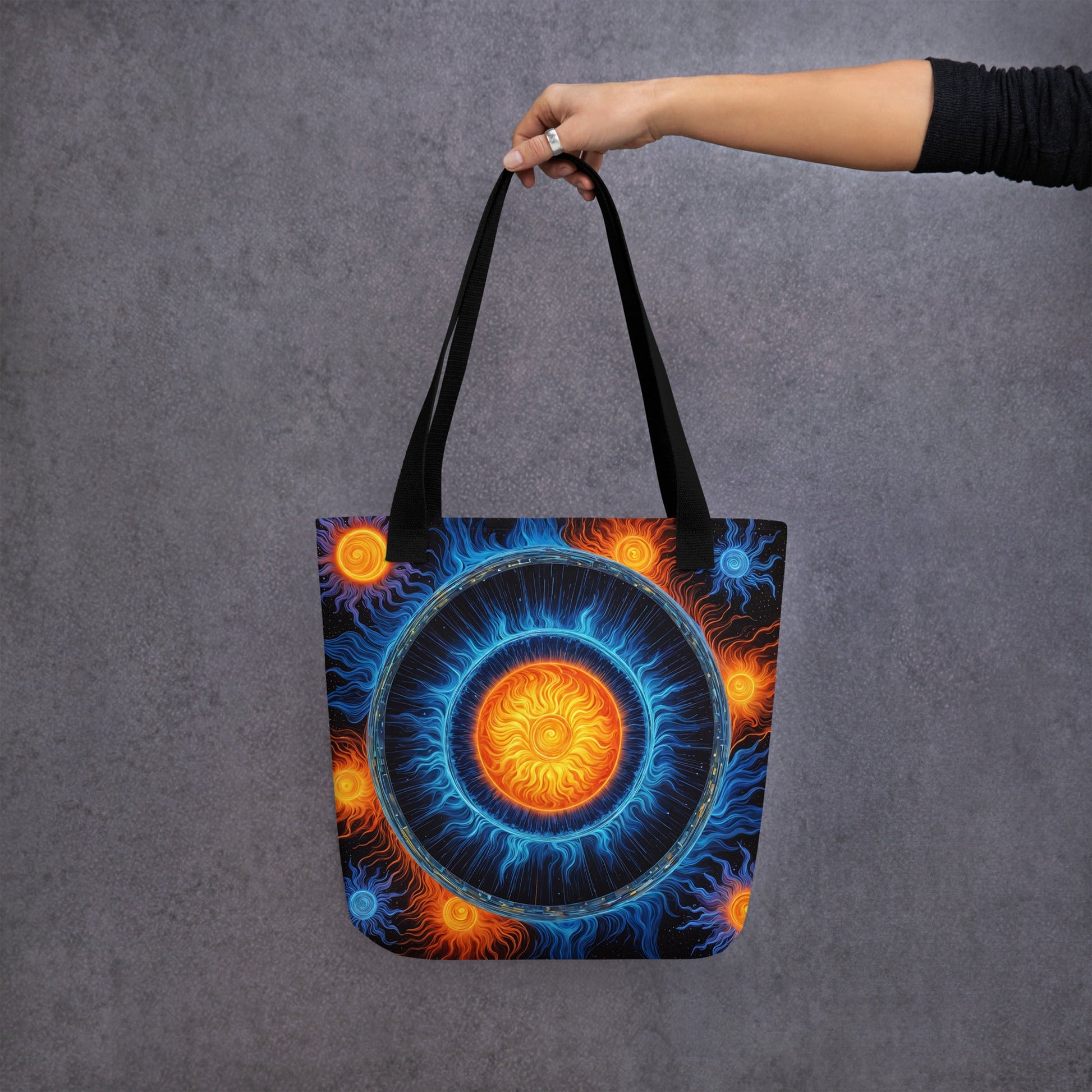 Blue And Orange Suns Tote Bag - Tote Bags - Discovery Co.