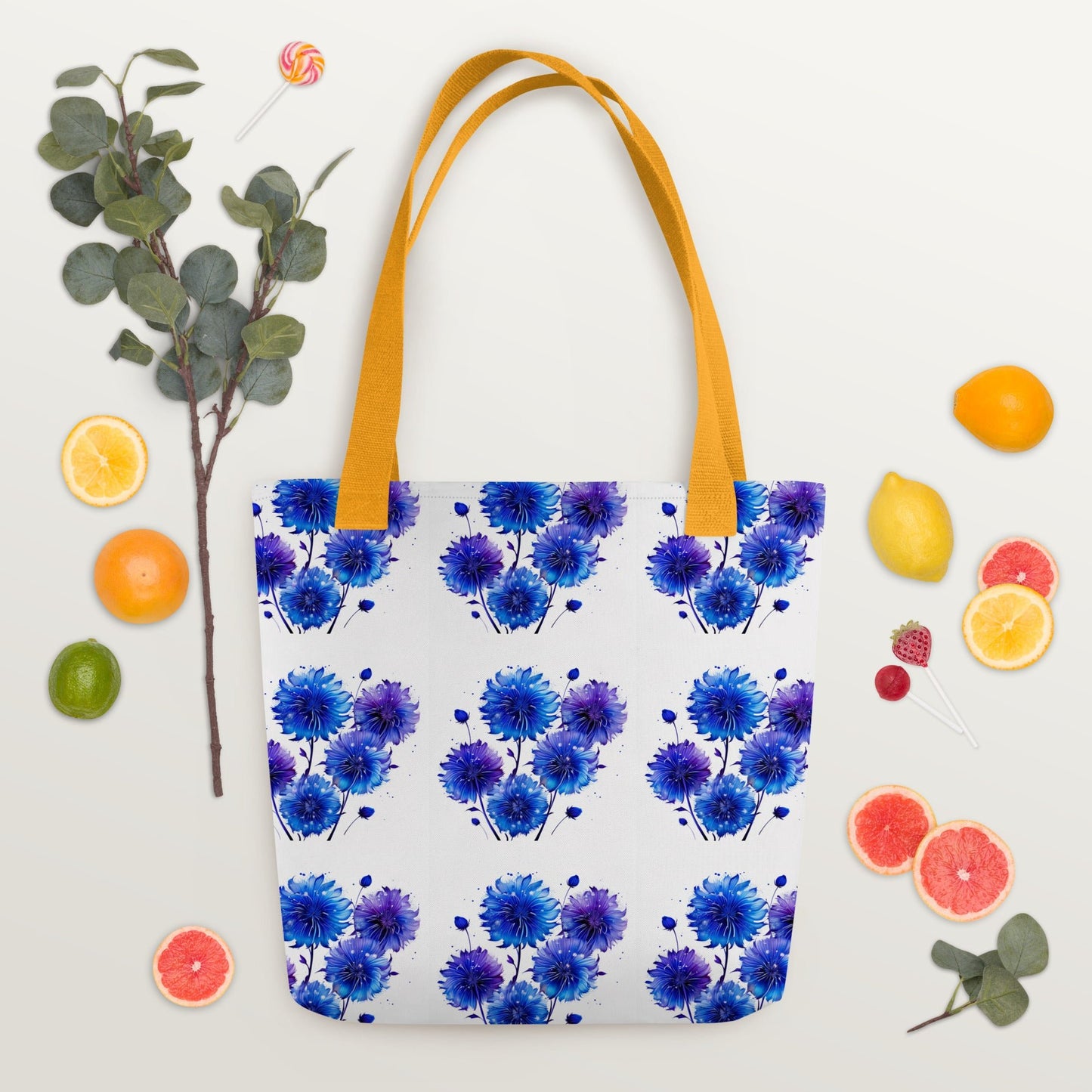 Blue and Purple Dandelion Tote Bag - Tote Bags - Discovery Co.