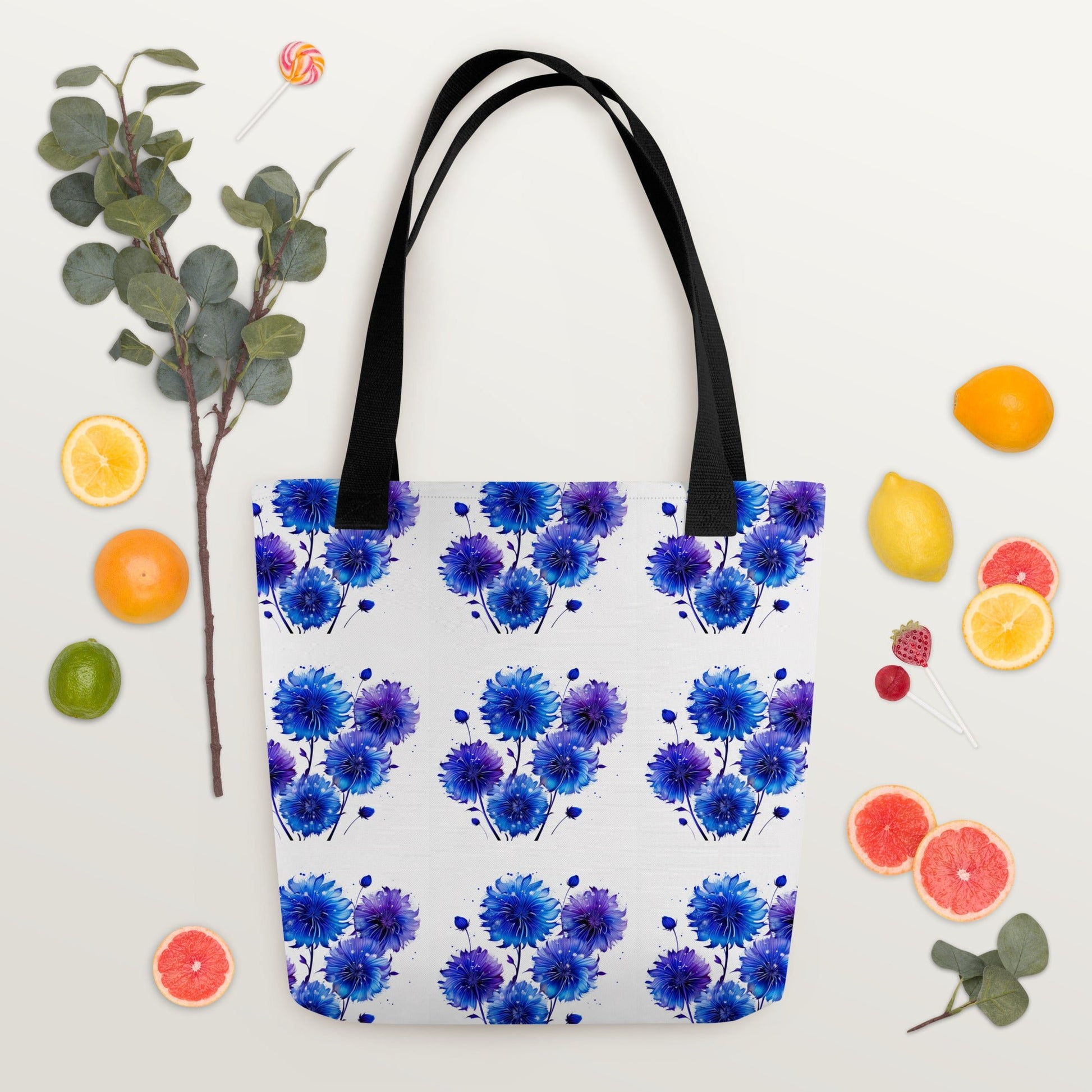 Blue and Purple Dandelion Tote Bag - Tote Bags - Discovery Co.