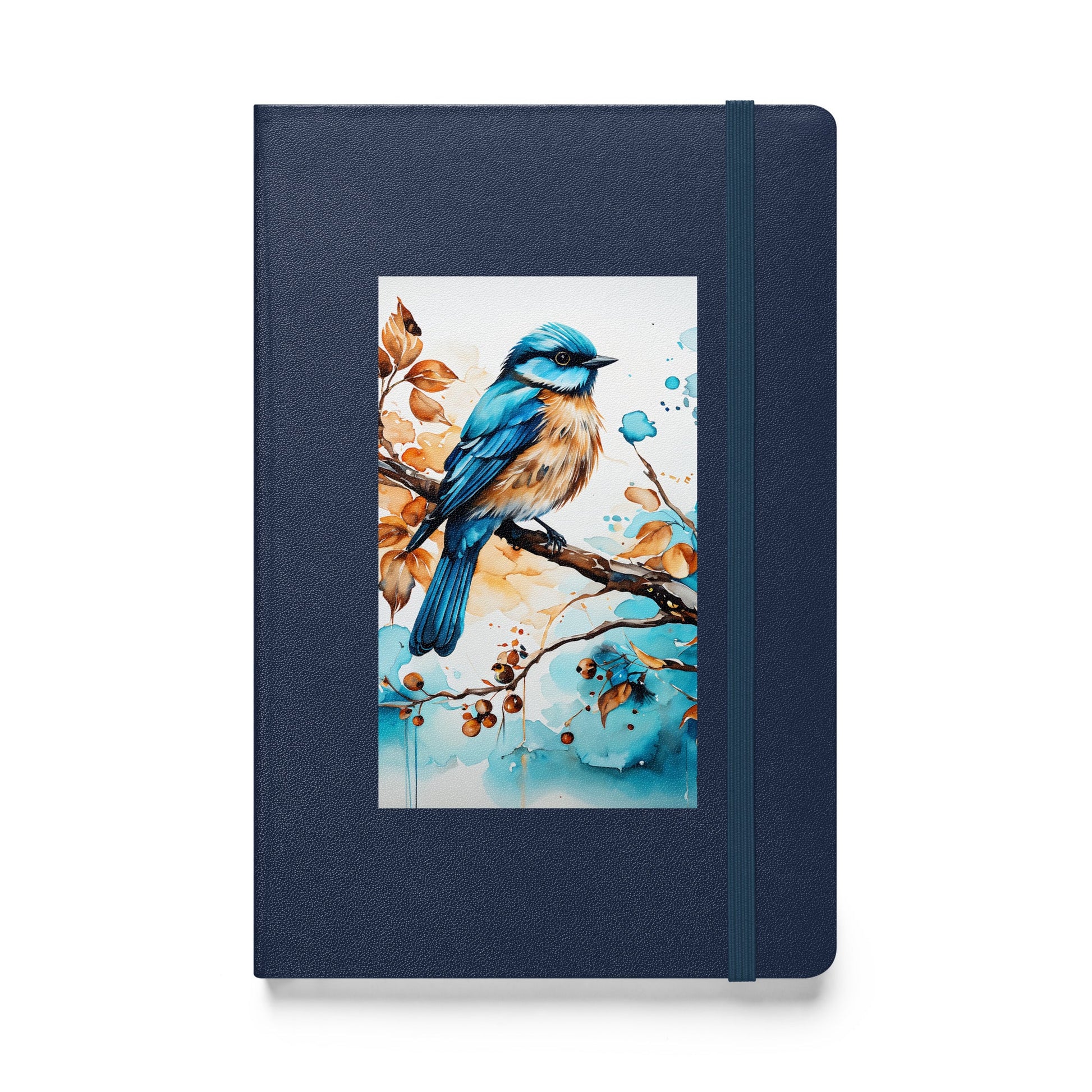 Blue and Tan Bird 2 Hardcover Bound Notebook - Hardcover Bound Notebooks - Discovery Co.