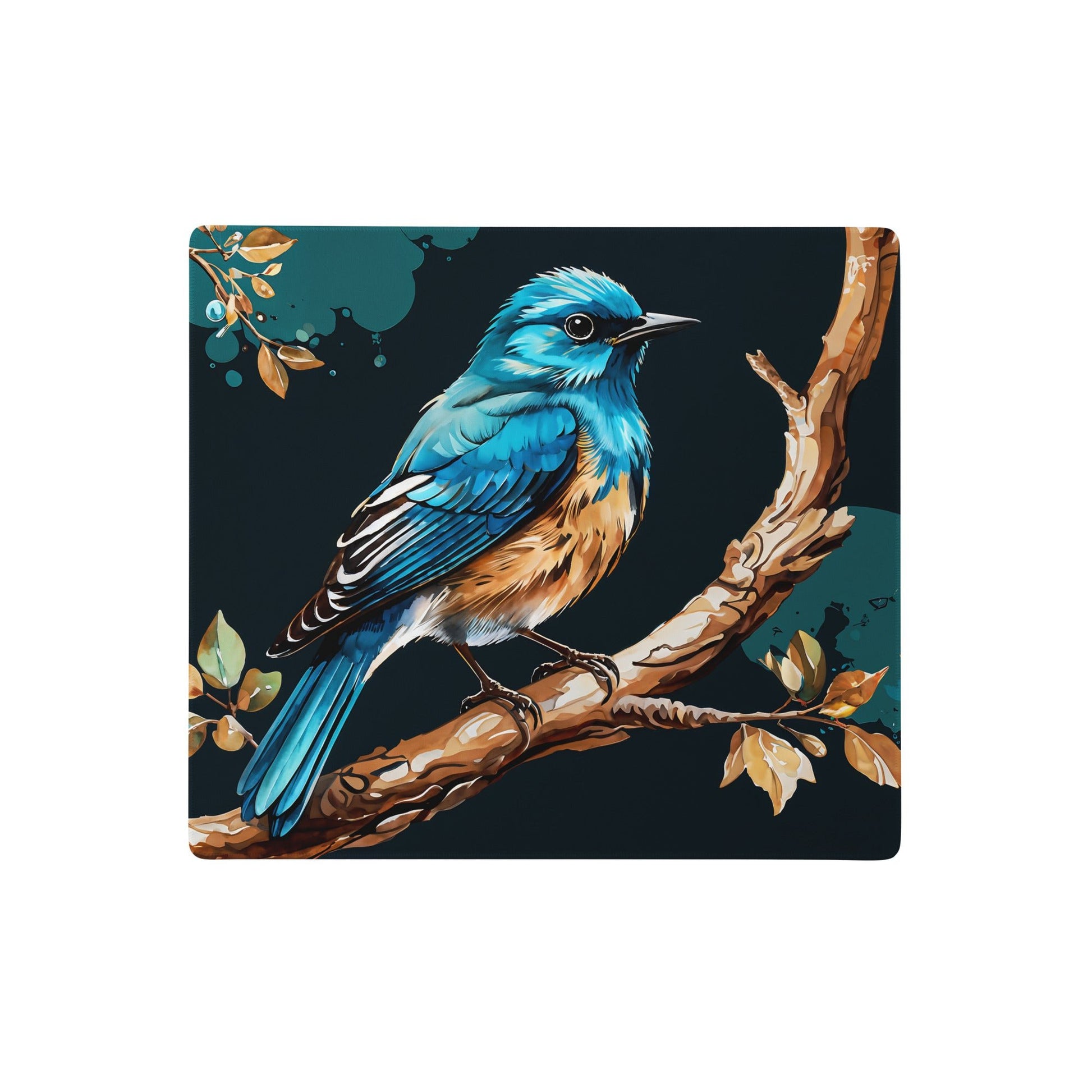 Blue and Tan Bird Gaming Mouse Pad - Mouse Pads - Discovery Co.