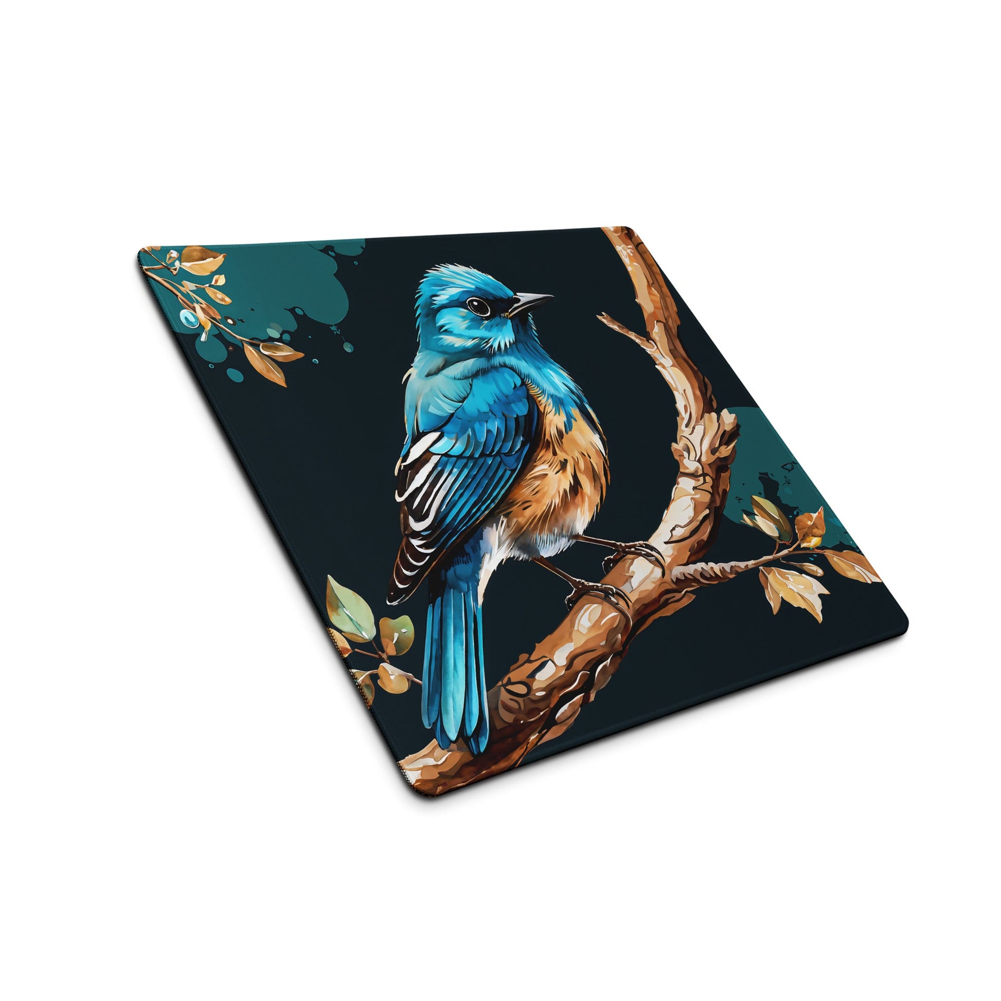 Blue and Tan Bird Gaming Mouse Pad - Mouse Pads - Discovery Co.