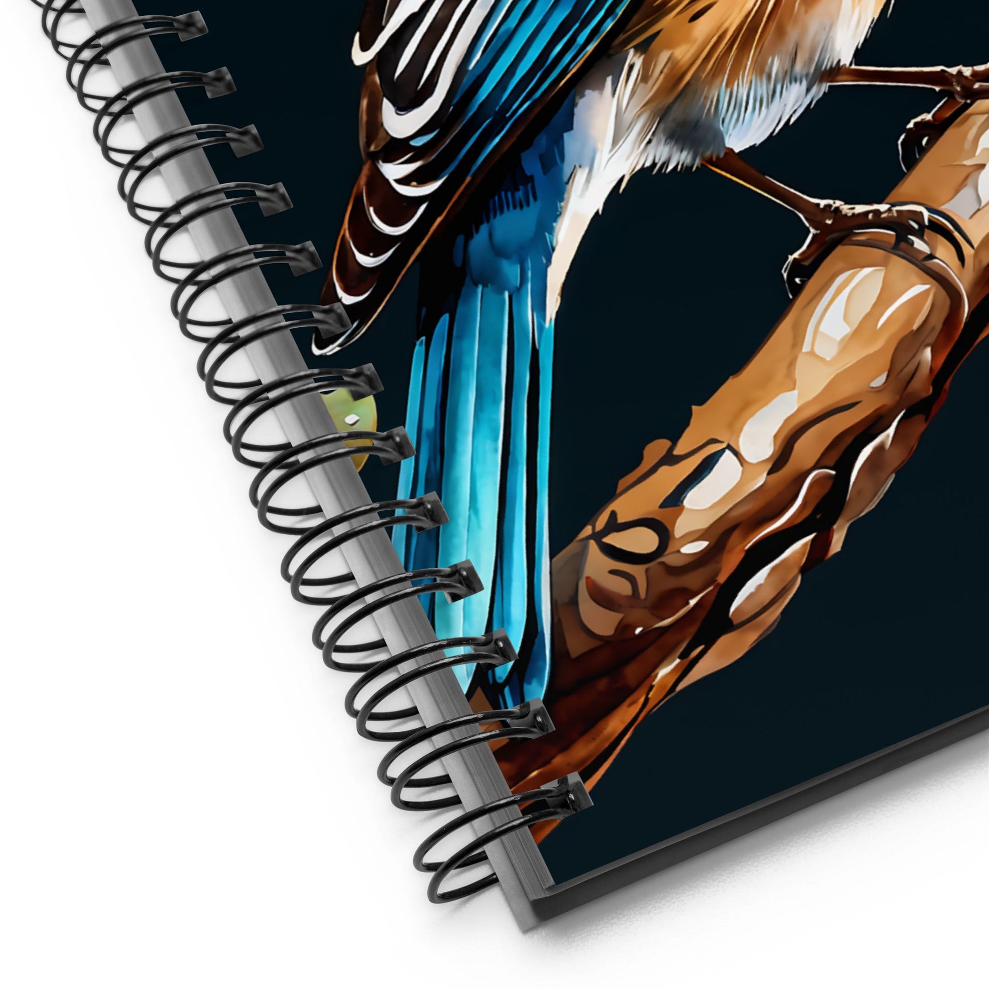 Blue and Tan Bird Spiral Notebook - Spiral Notebooks - Discovery Co.