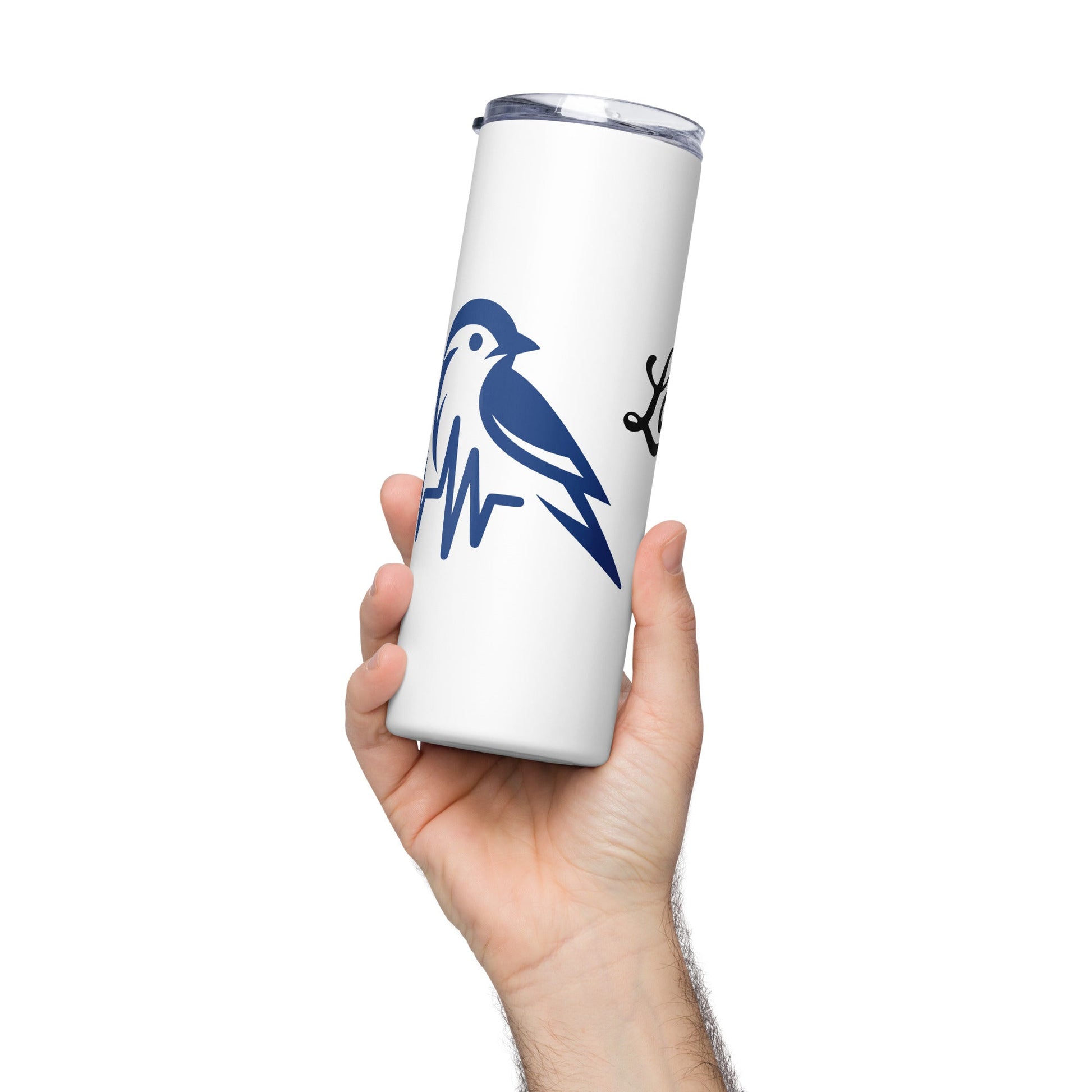 Blue Bird Heartbeat Stainless Steel Tumbler - Steel Tumbler - Discovery Co.