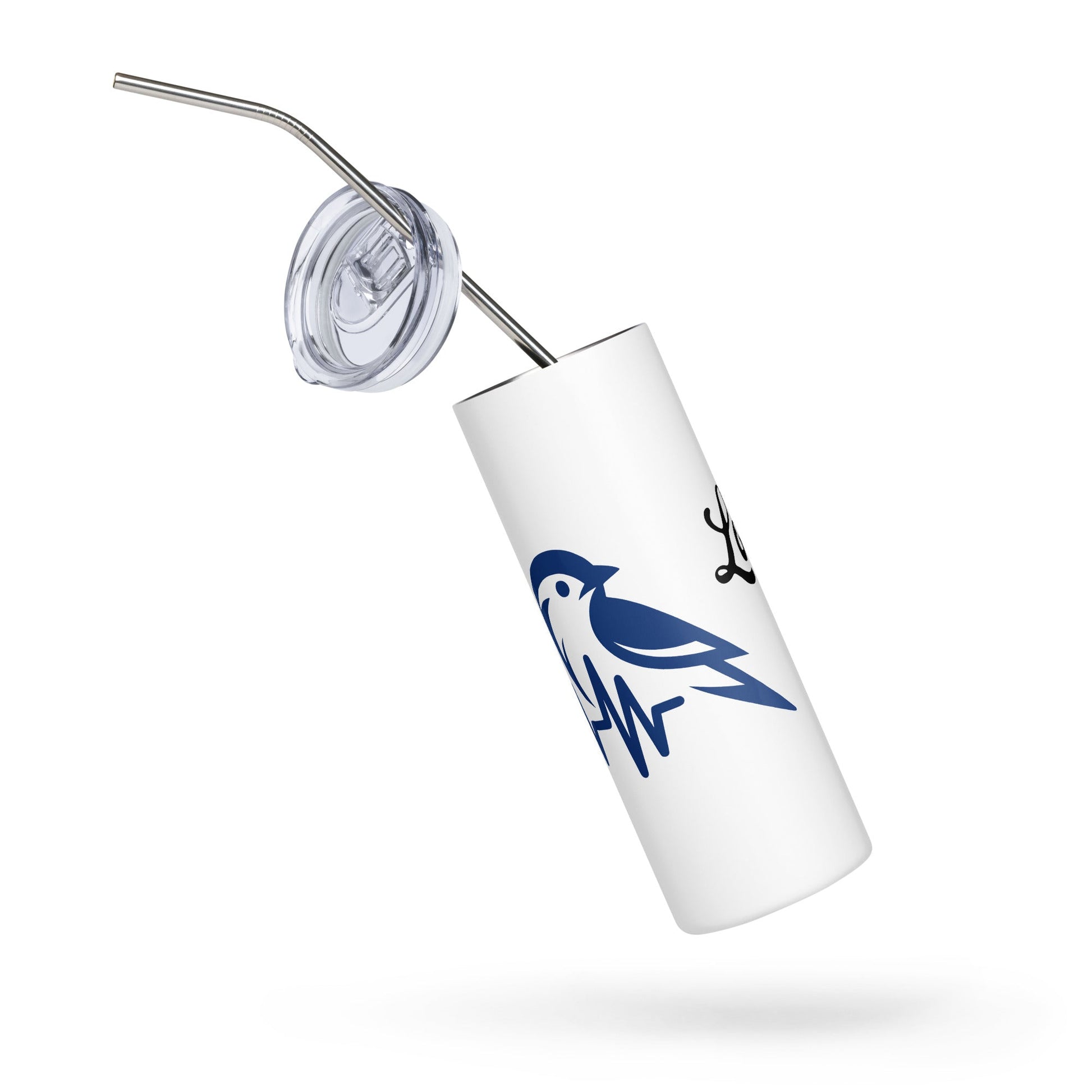 Blue Bird Heartbeat Stainless Steel Tumbler - Steel Tumbler - Discovery Co.