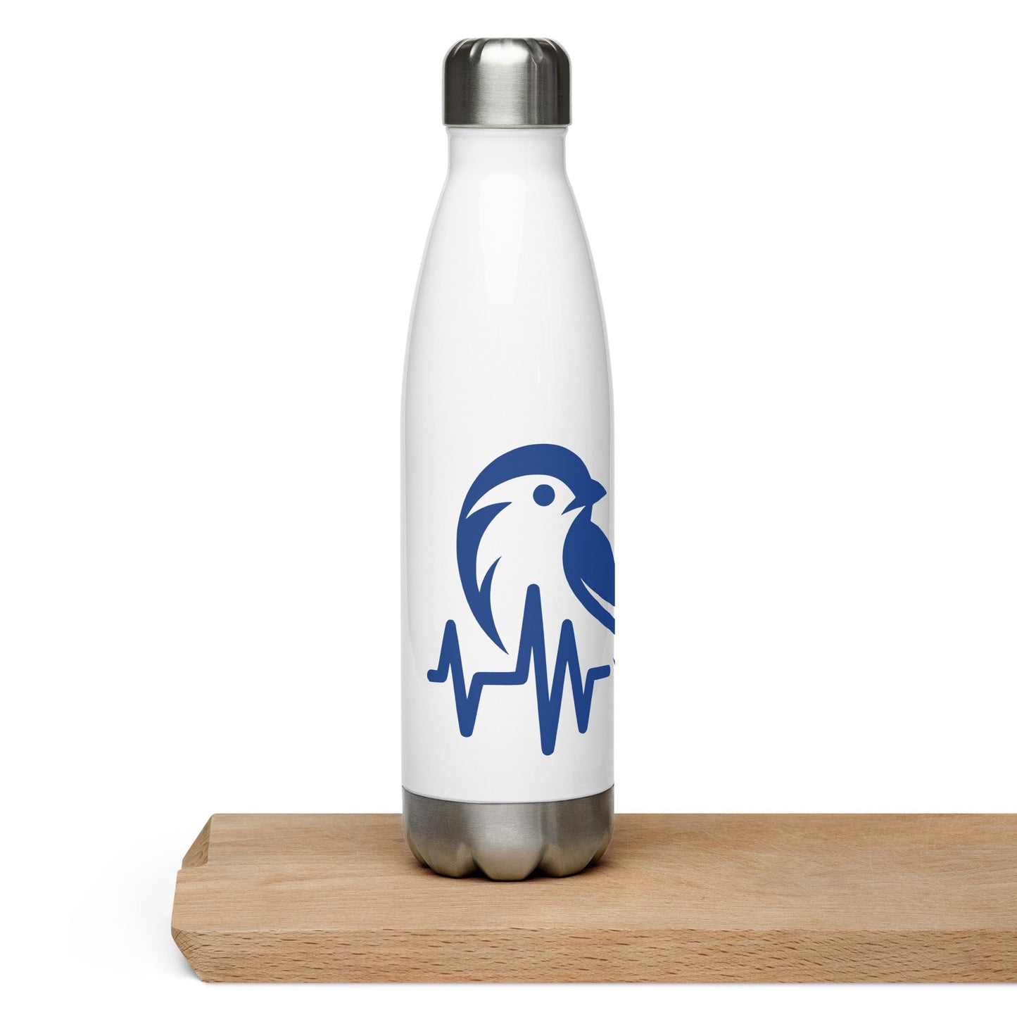 Blue Bird Heartbeat Stainless Steel Water Bottle - Stainless Steel Water Bottle - Discovery Co.