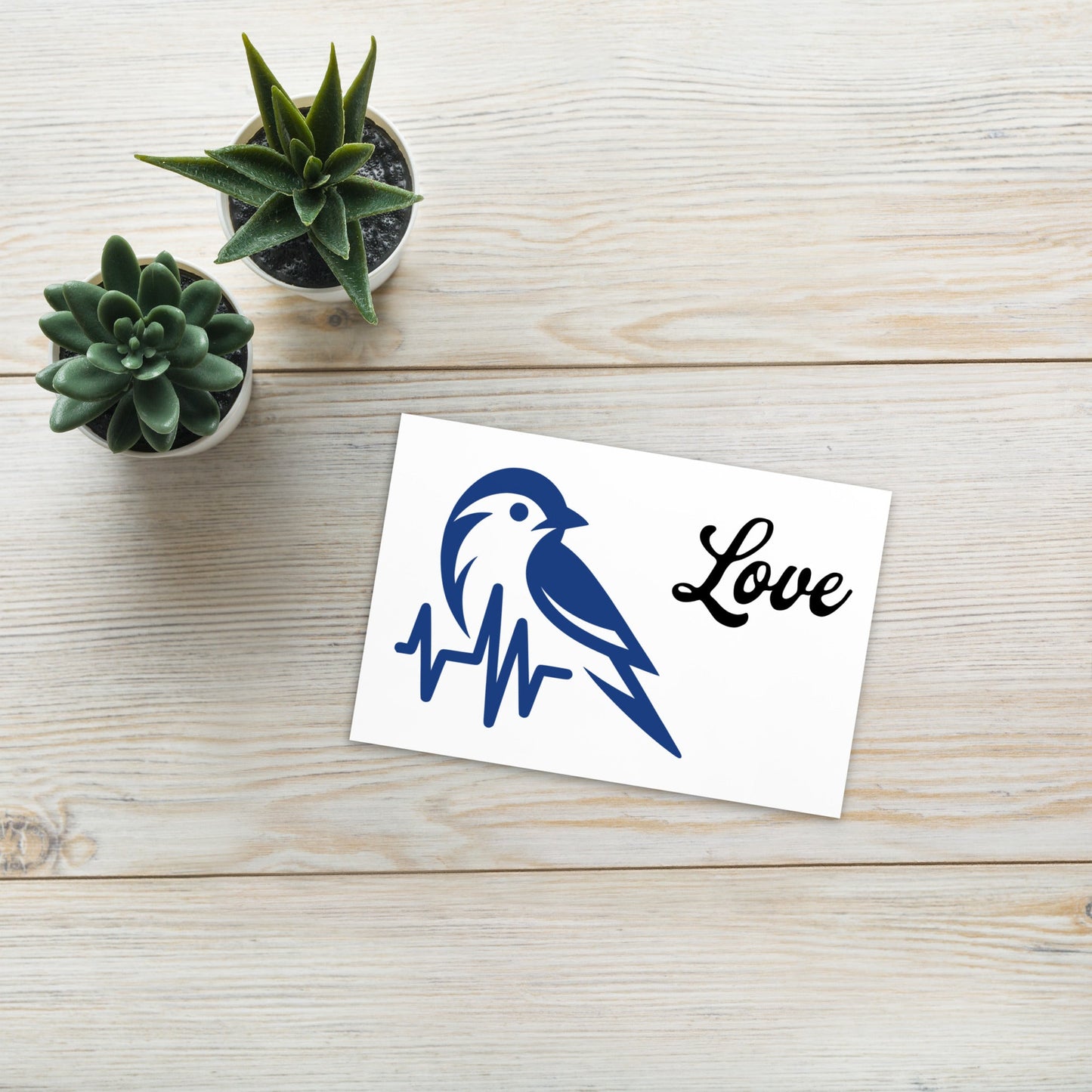 Blue Bird Heartbeat Standard Postcard - Post Cards - Discovery Co.