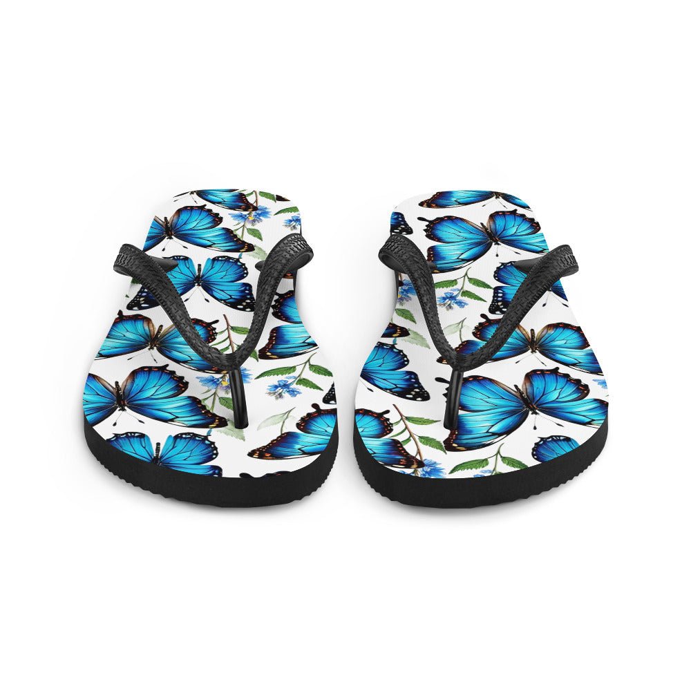 Blue Butterflies Flip-Flops - Footwear - Discovery Co.