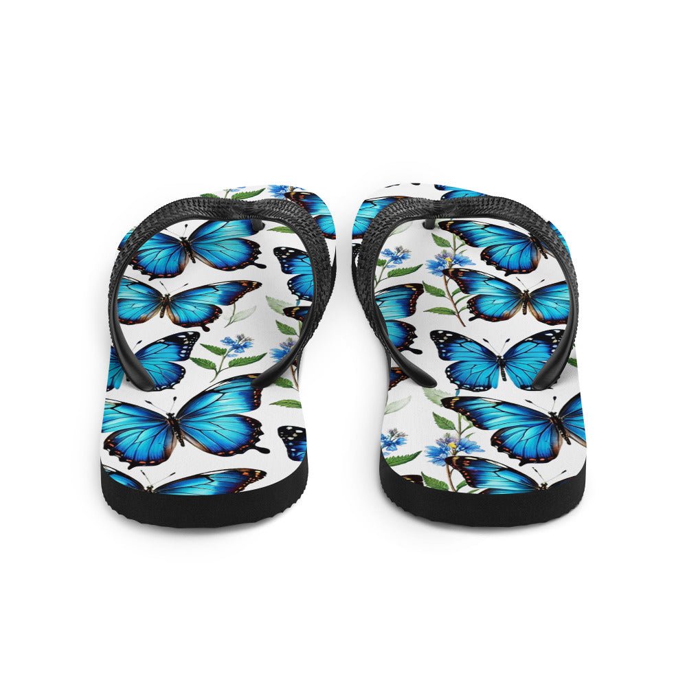 Blue Butterflies Flip-Flops - Footwear - Discovery Co.