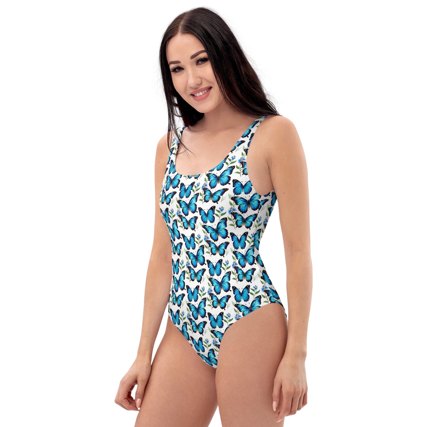 Blue Butterflies One-Piece Swimsuit - Discovery Co.