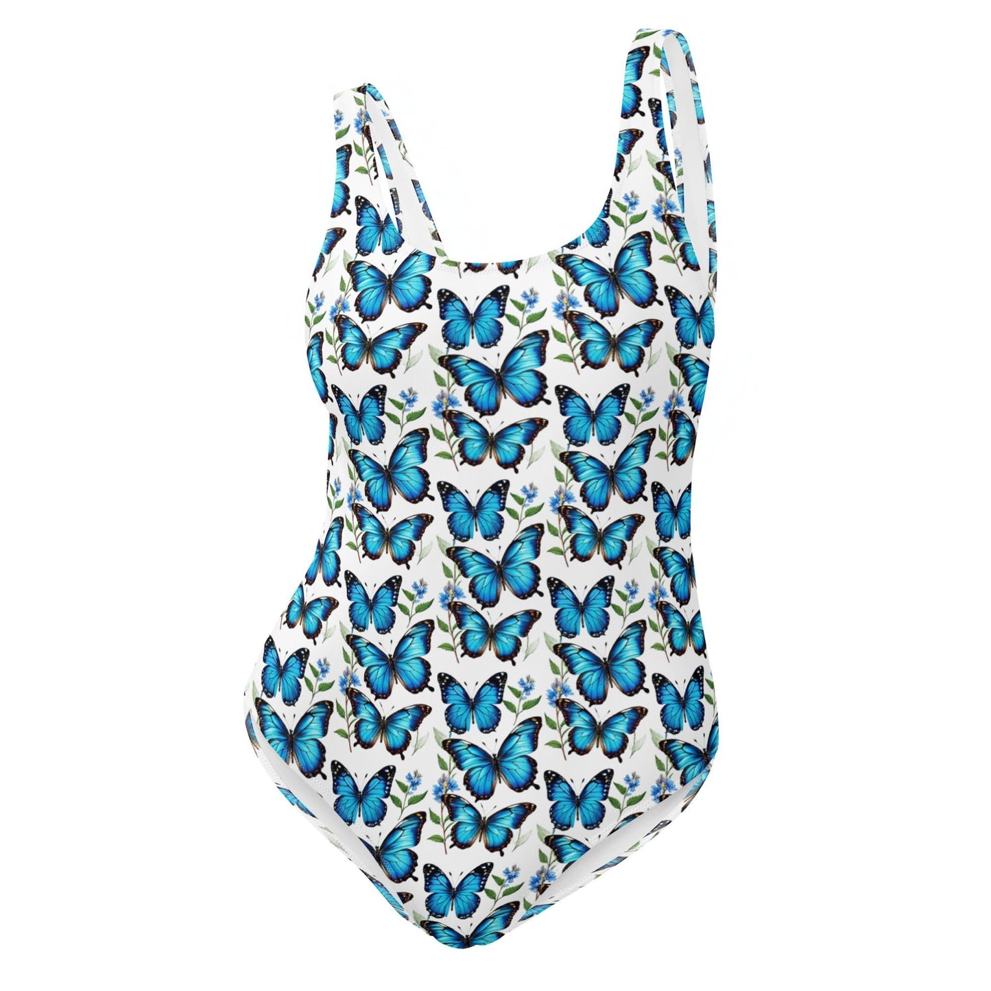 Blue Butterflies One-Piece Swimsuit - Discovery Co.