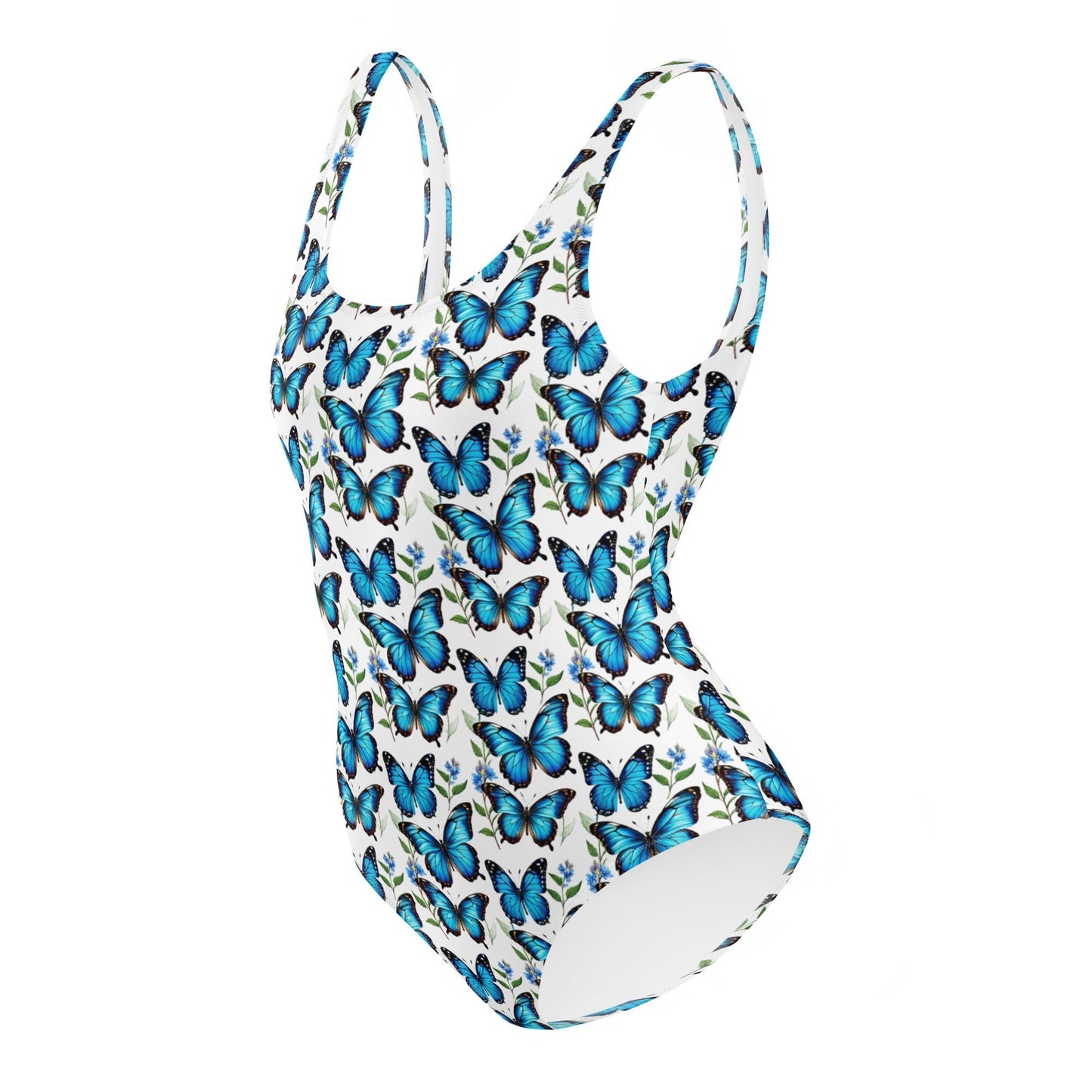 Blue Butterflies One-Piece Swimsuit - Discovery Co.