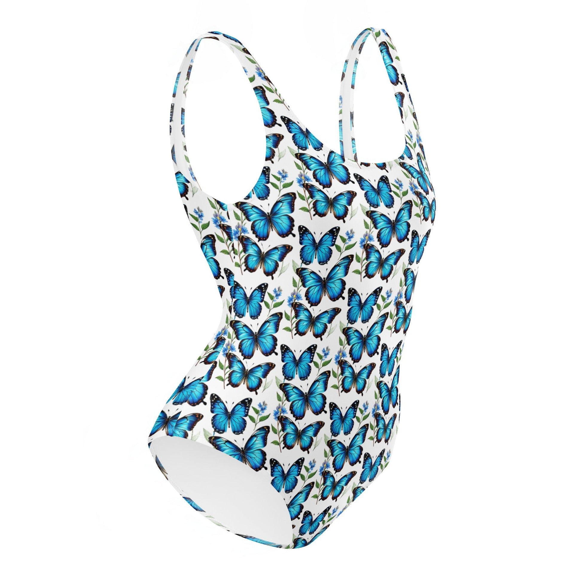 Blue Butterflies One-Piece Swimsuit - Discovery Co.