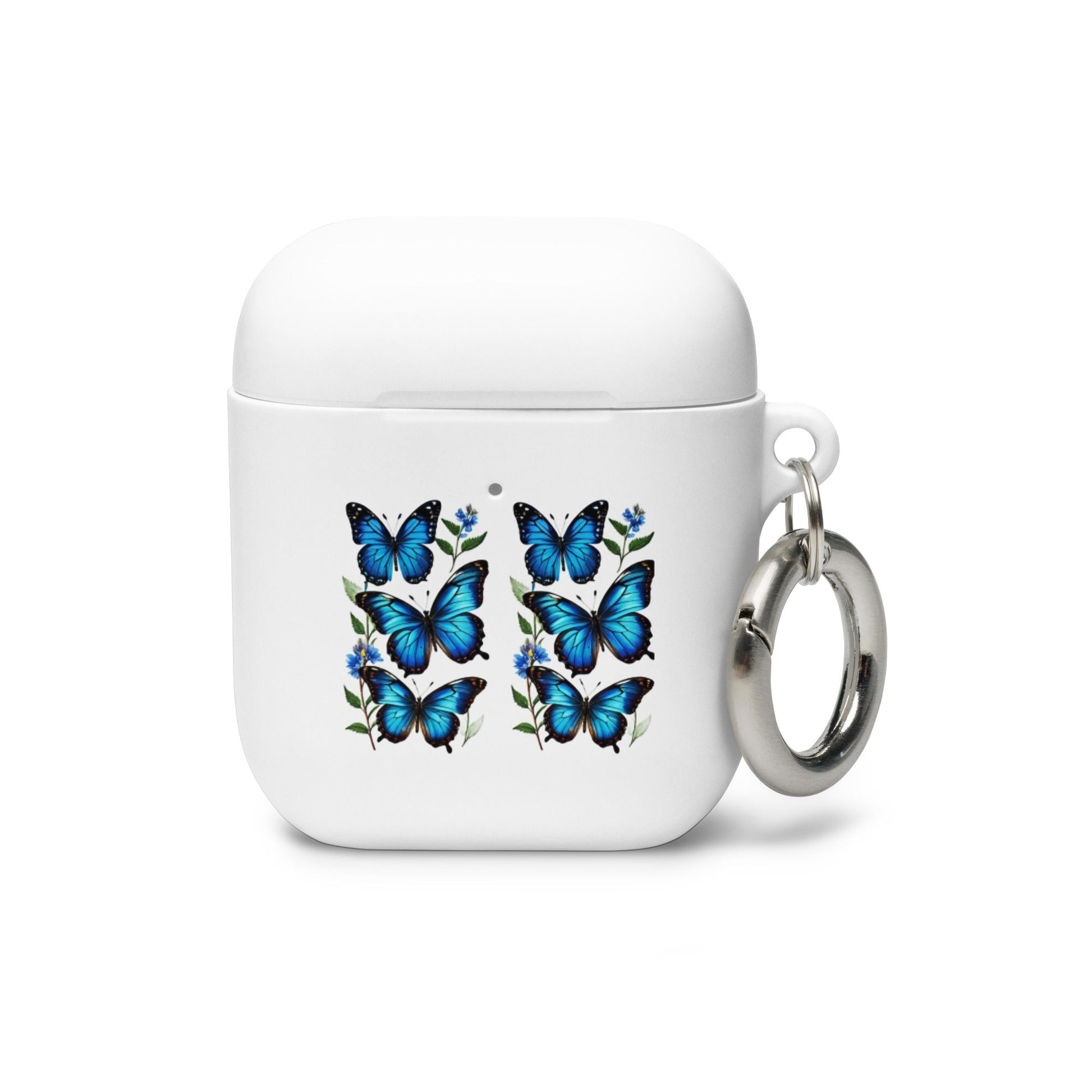 Blue Butterflies Rubber Case for AirPods® - Discovery Co.