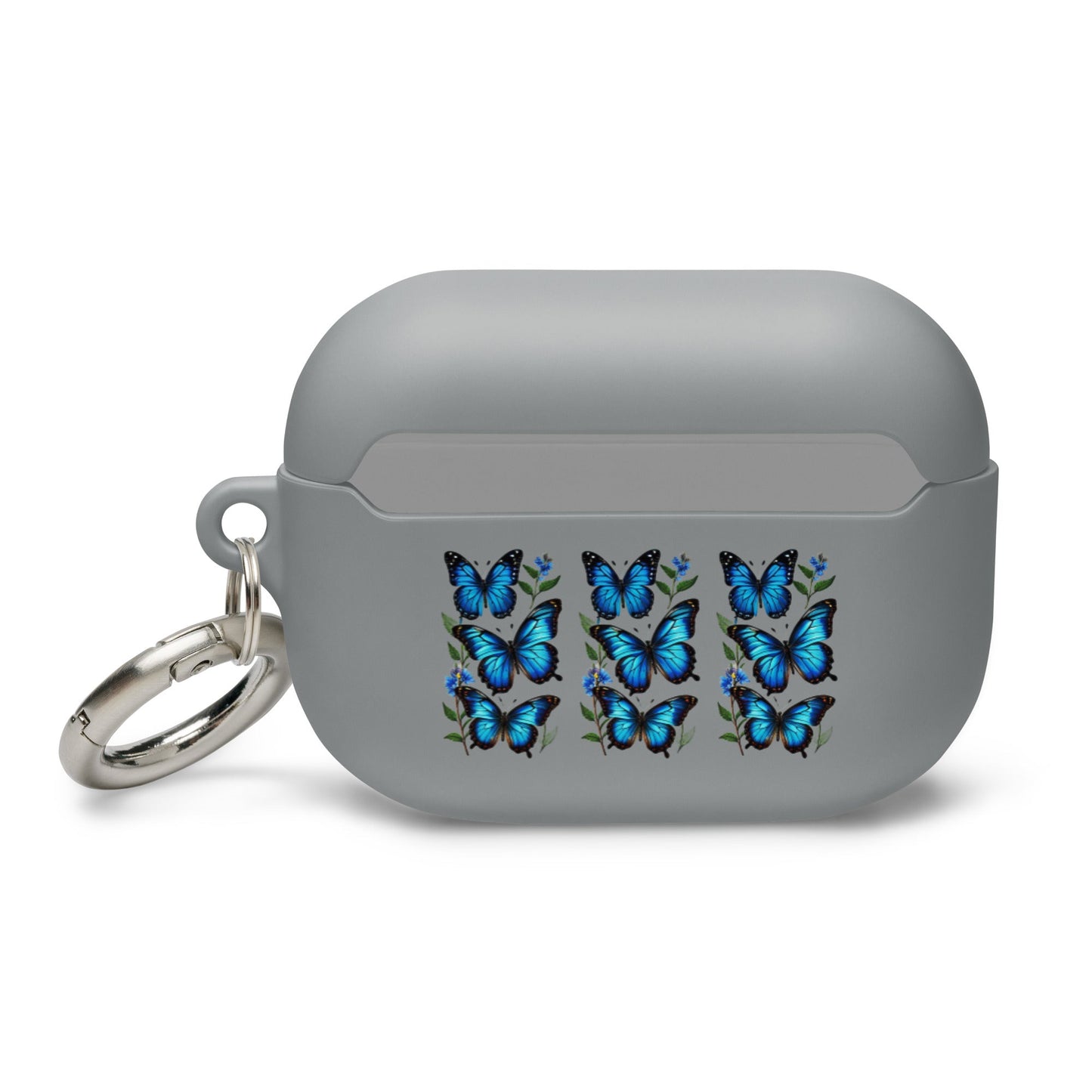 Blue Butterflies Rubber Case for AirPods® - Discovery Co.