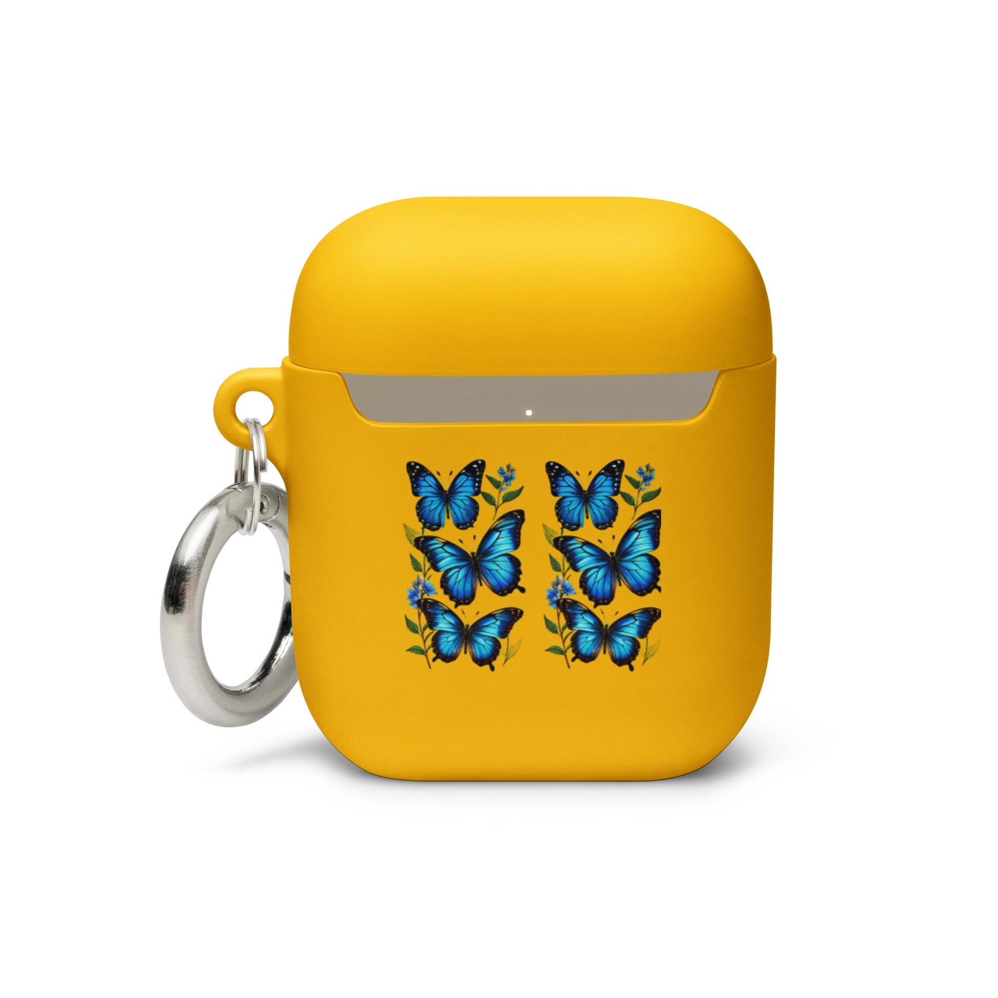 Blue Butterflies Rubber Case for AirPods® - Discovery Co.