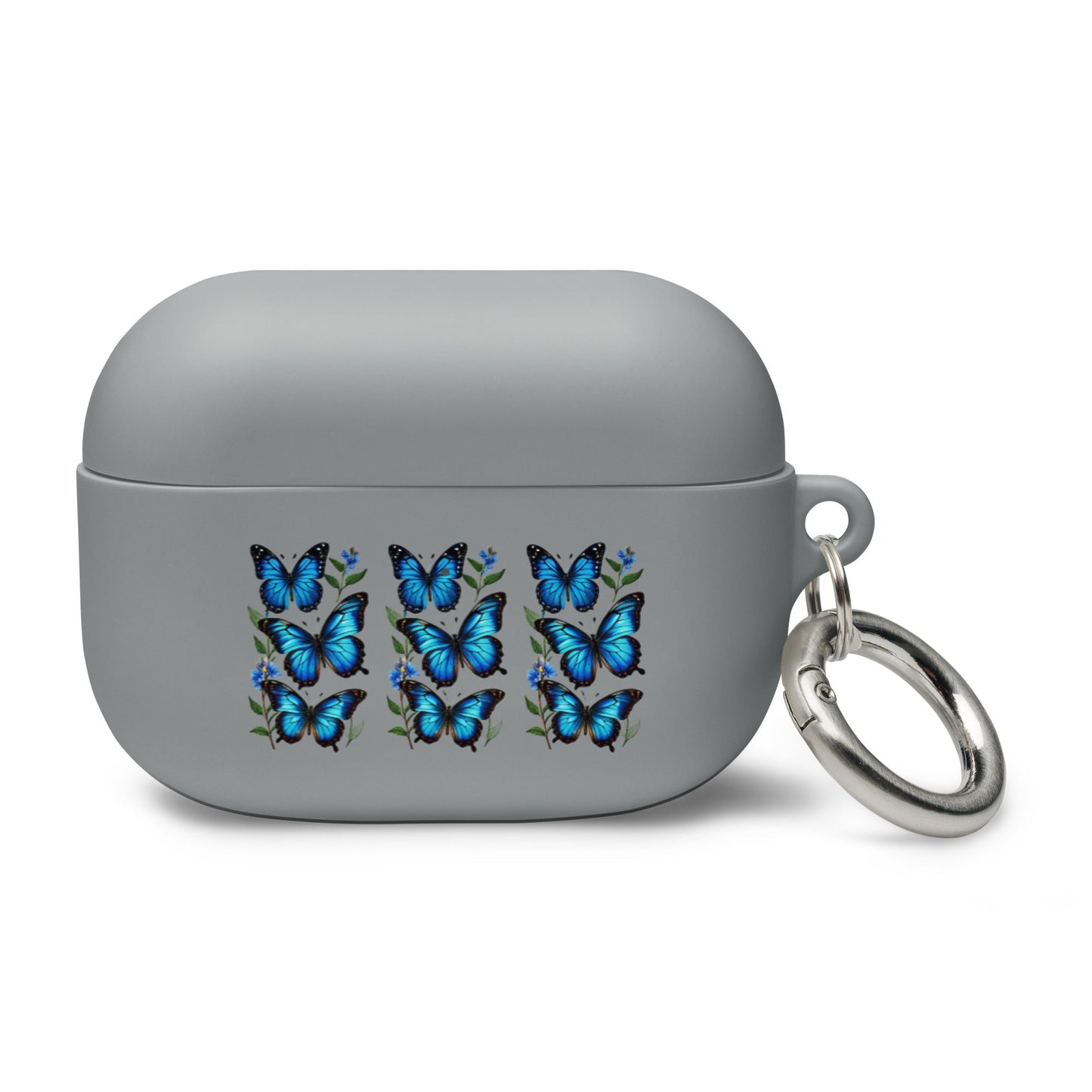 Blue Butterflies Rubber Case for AirPods® - Discovery Co.