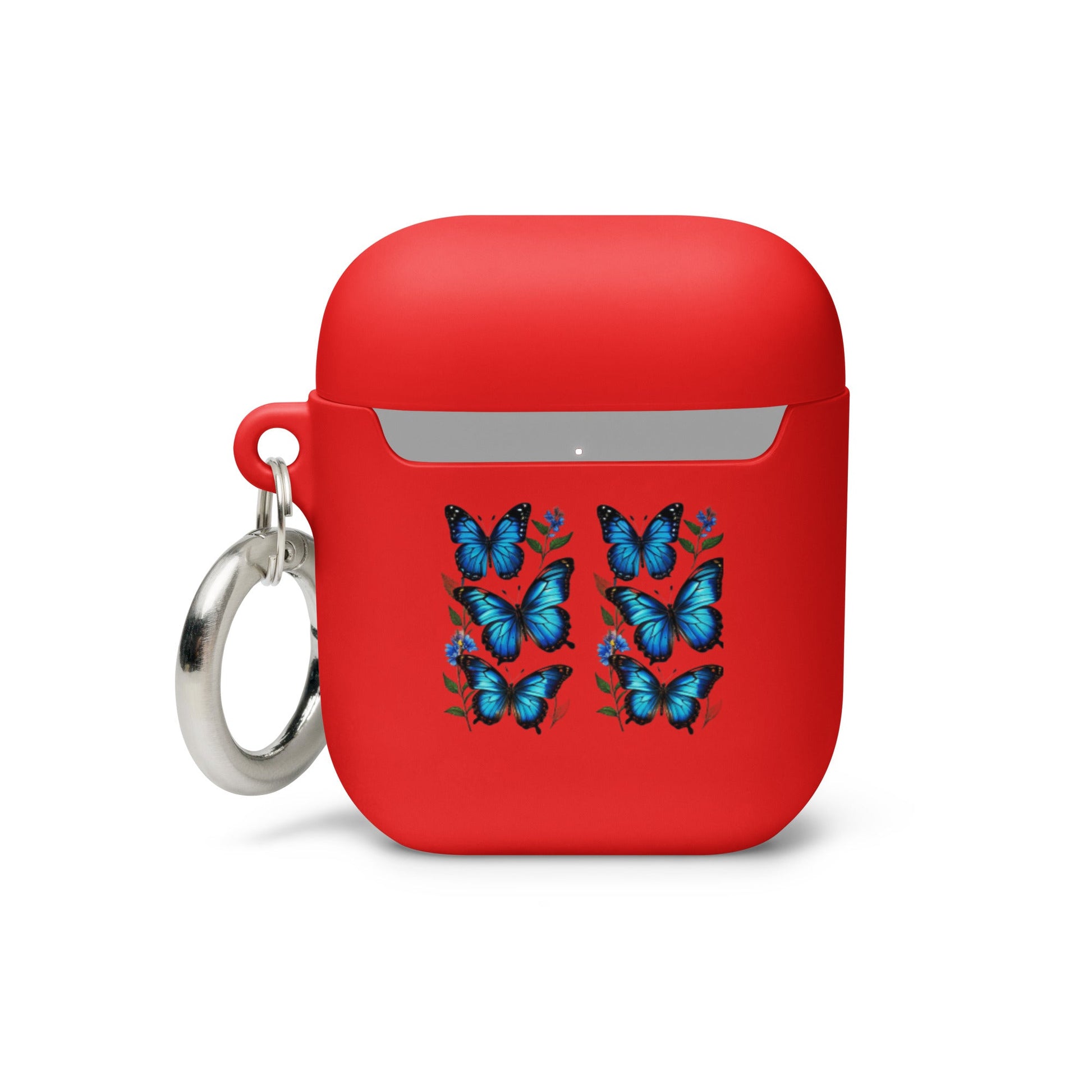 Blue Butterflies Rubber Case for AirPods® - Discovery Co.