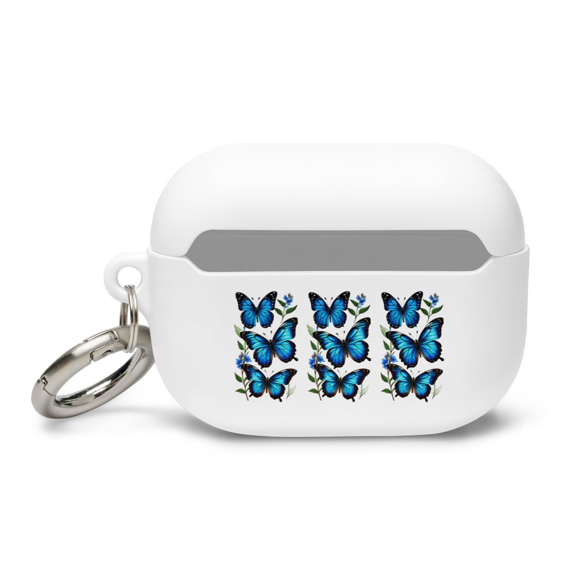 Blue Butterflies Rubber Case for AirPods® - Discovery Co.