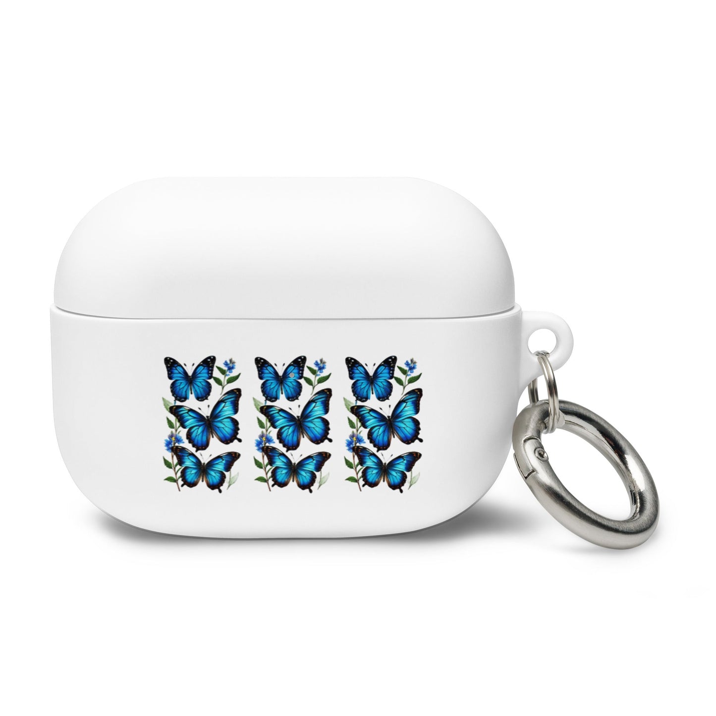 Blue Butterflies Rubber Case for AirPods® - Discovery Co.