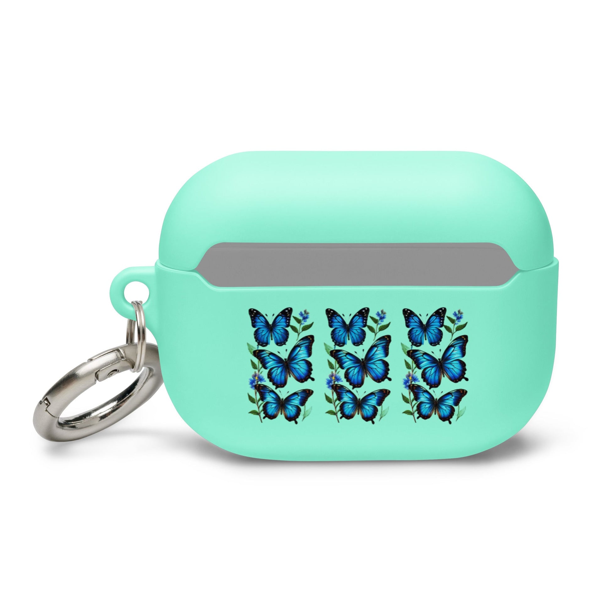 Blue Butterflies Rubber Case for AirPods® - Discovery Co.