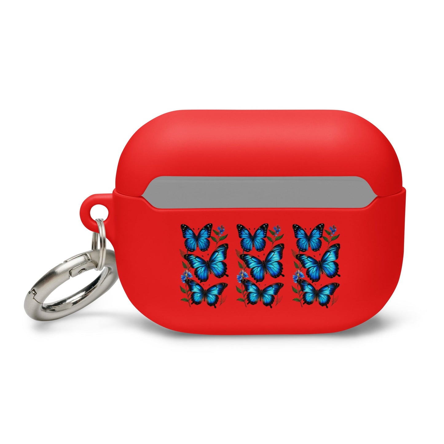 Blue Butterflies Rubber Case for AirPods® - Discovery Co.