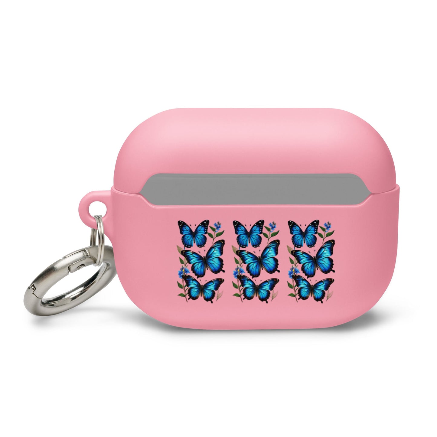 Blue Butterflies Rubber Case for AirPods® - Discovery Co.