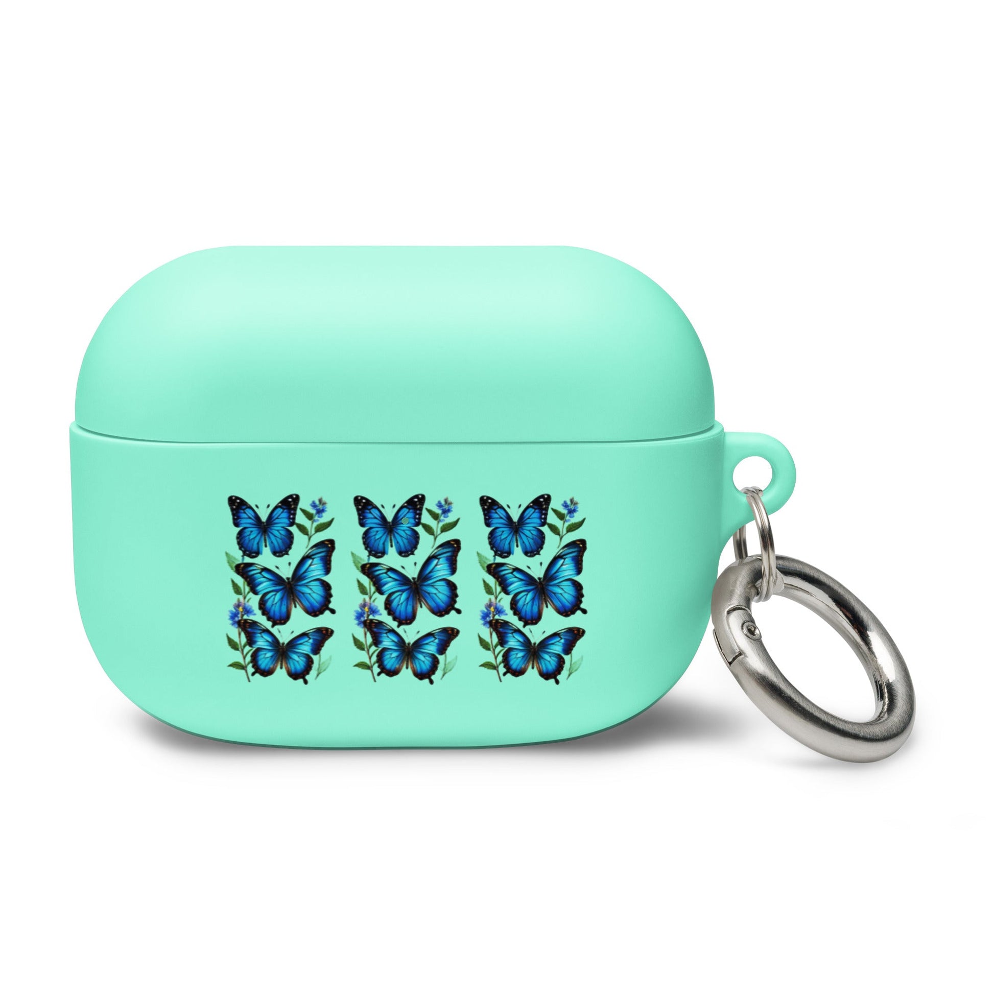 Blue Butterflies Rubber Case for AirPods® - Discovery Co.