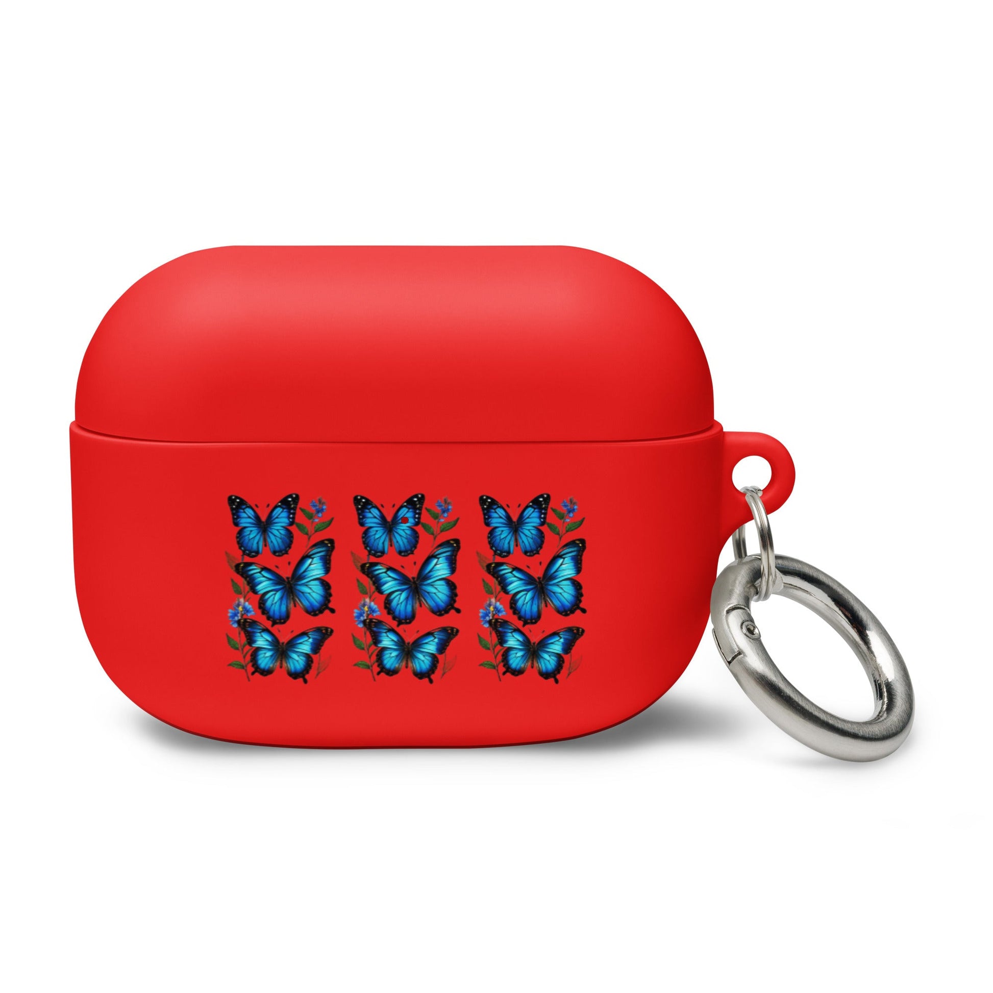 Blue Butterflies Rubber Case for AirPods® - Discovery Co.