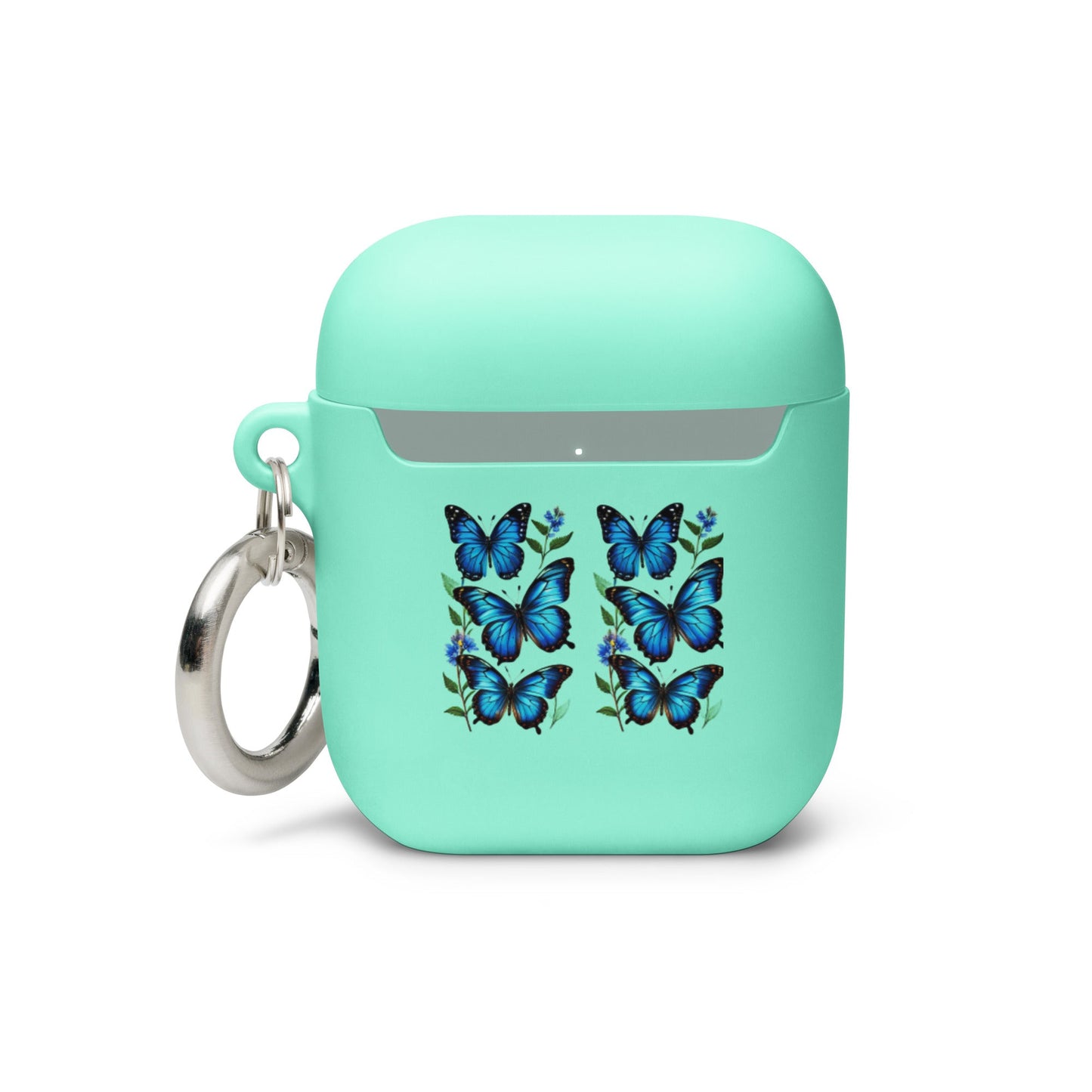 Blue Butterflies Rubber Case for AirPods® - Discovery Co.