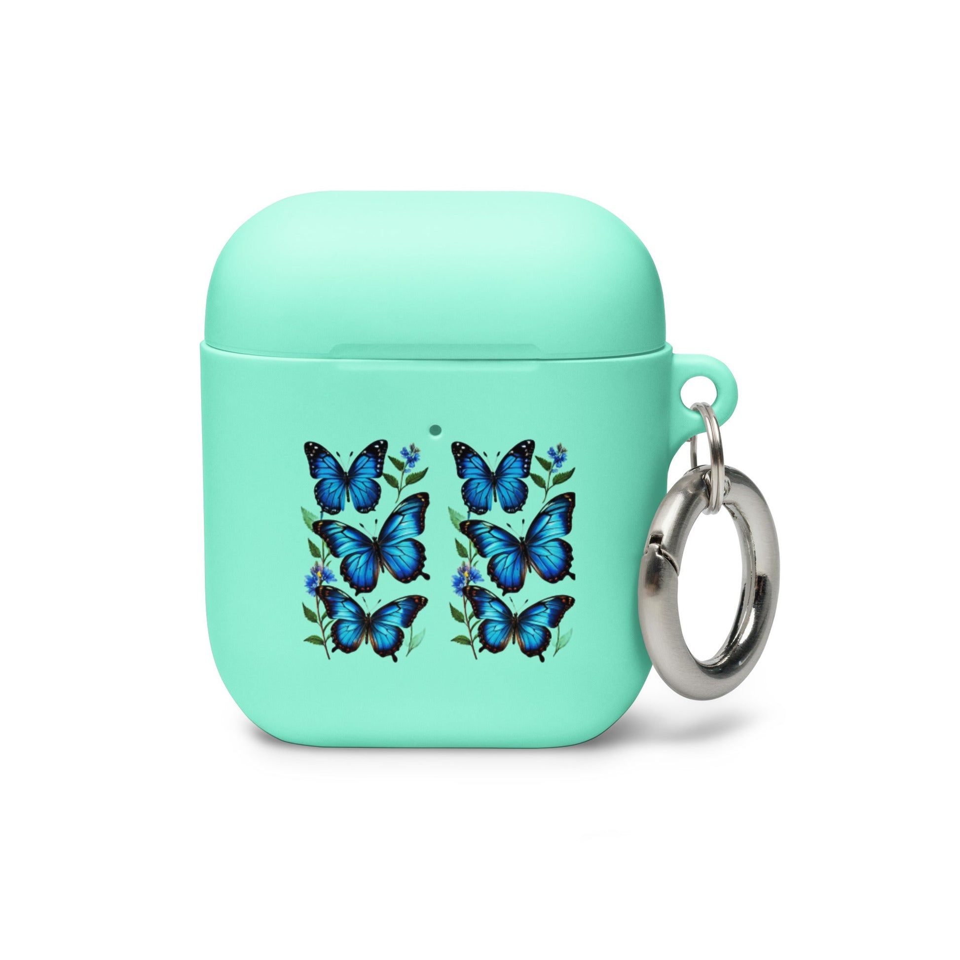 Blue Butterflies Rubber Case for AirPods® - Discovery Co.