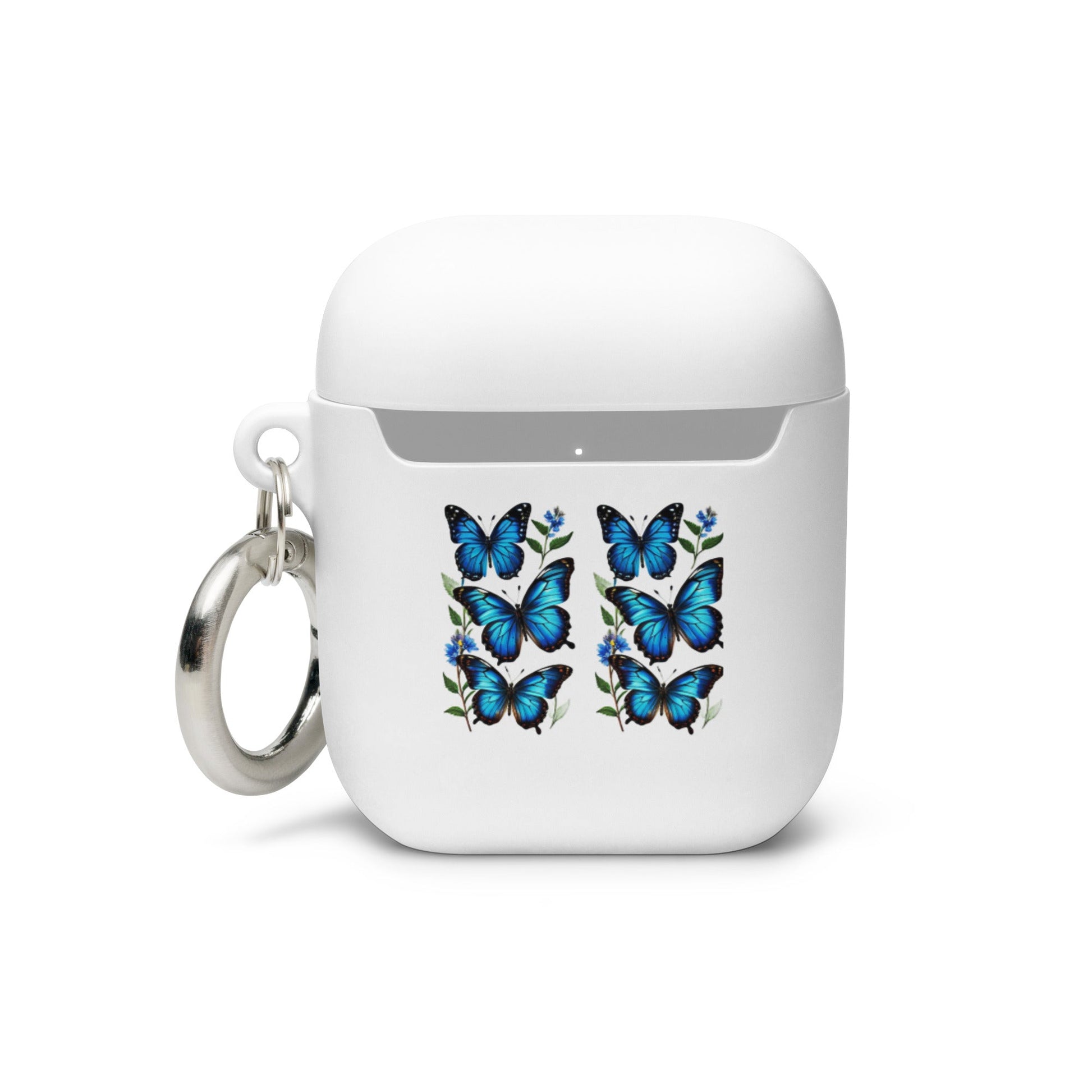 Blue Butterflies Rubber Case for AirPods® - Discovery Co.