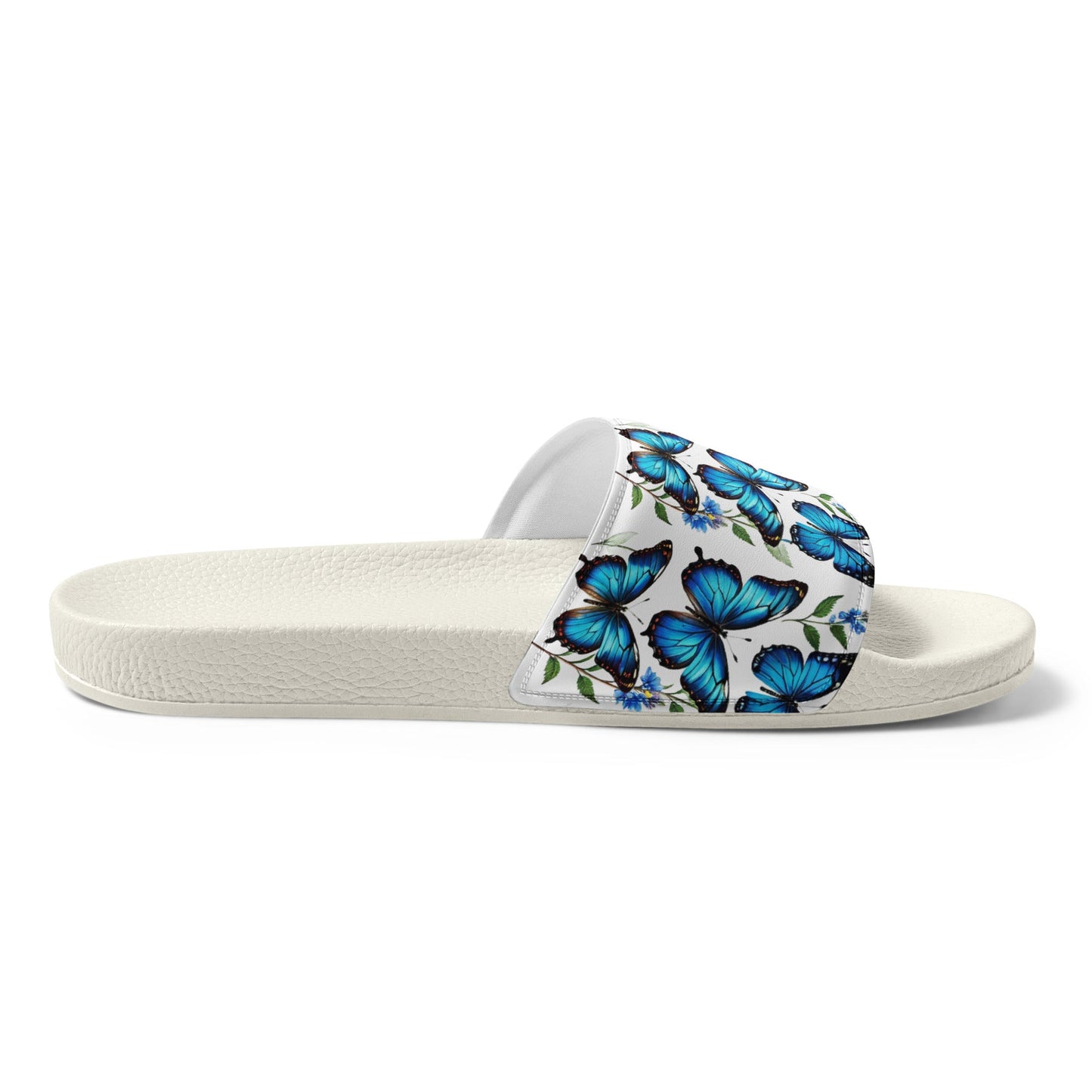 Blue Butterflies Women's Slides - Footwear - Discovery Co.