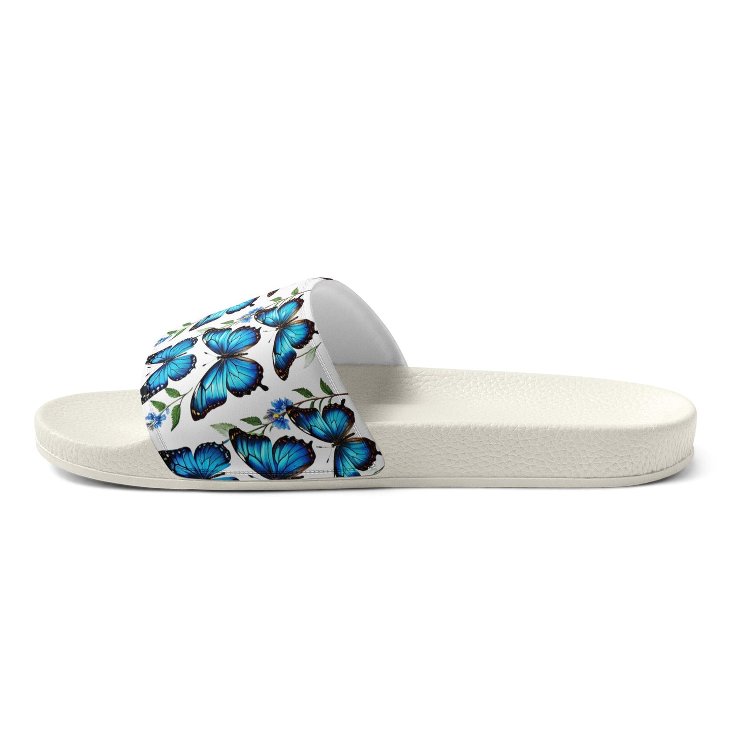 Blue Butterflies Women's Slides - Footwear - Discovery Co.