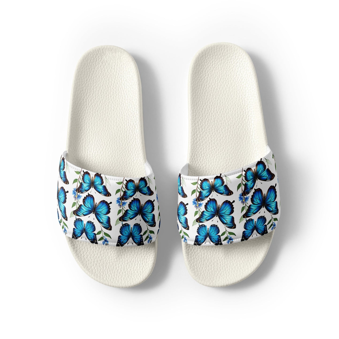 Blue Butterflies Women's Slides - Footwear - Discovery Co.